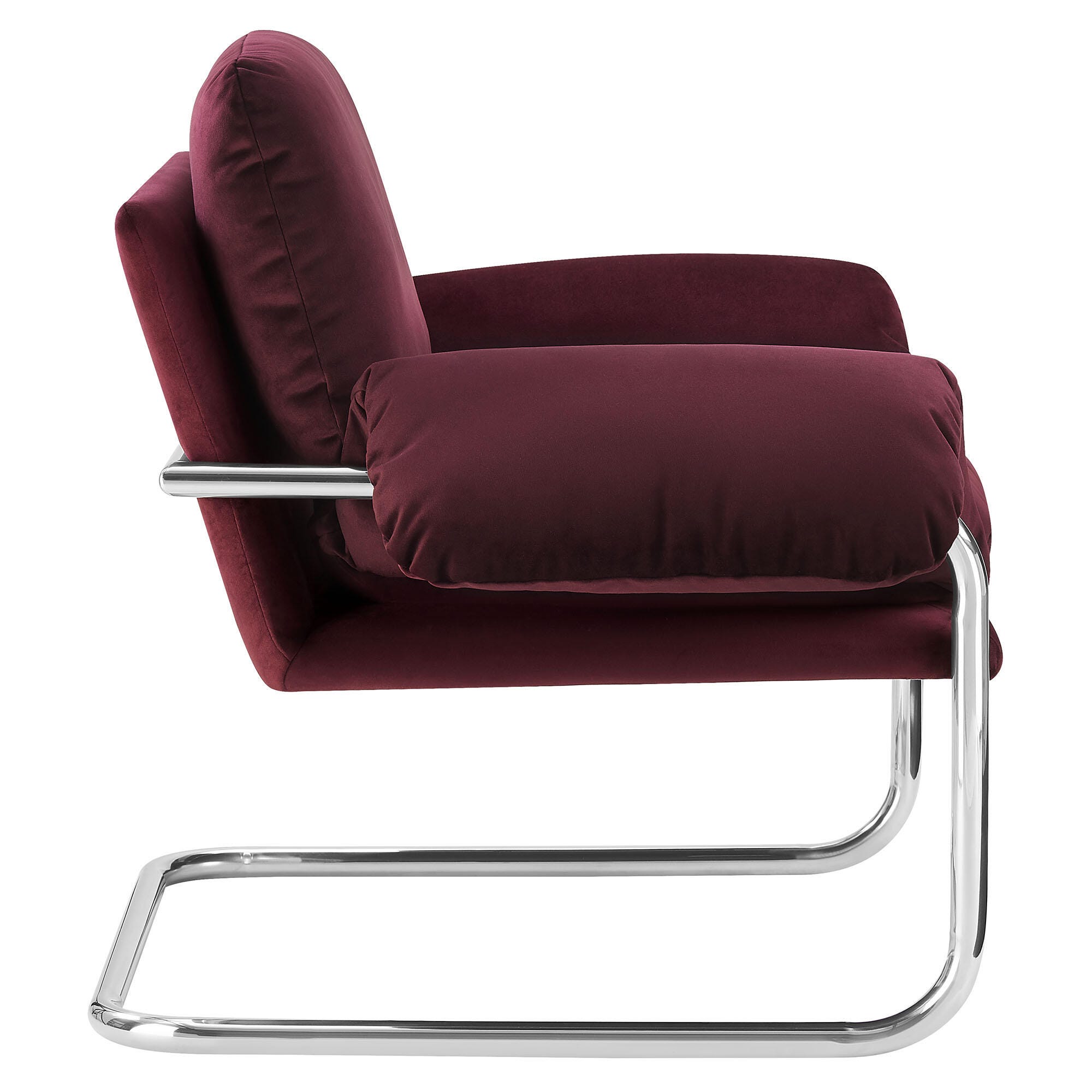 Modway Ansel Accent Chair, Mulberry, large