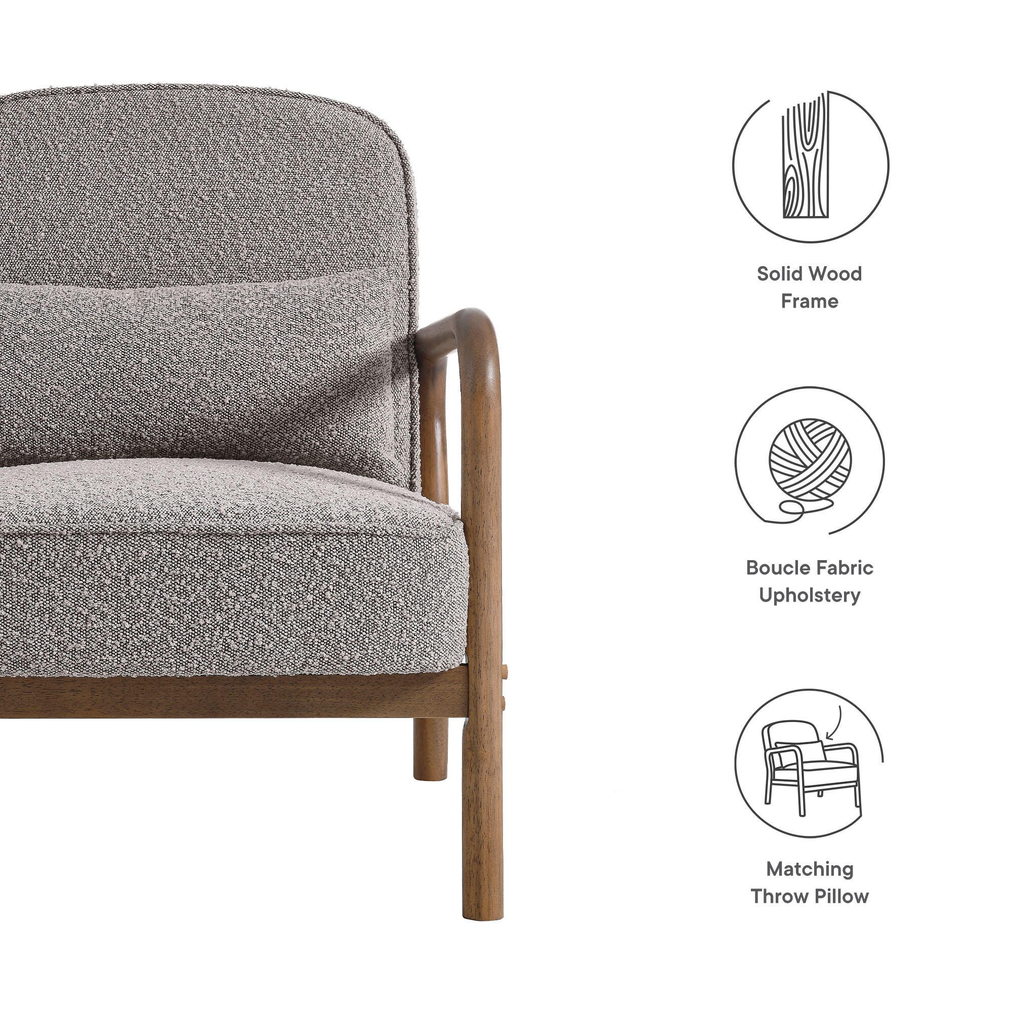 Modway Charlie Accent Armchair, , large