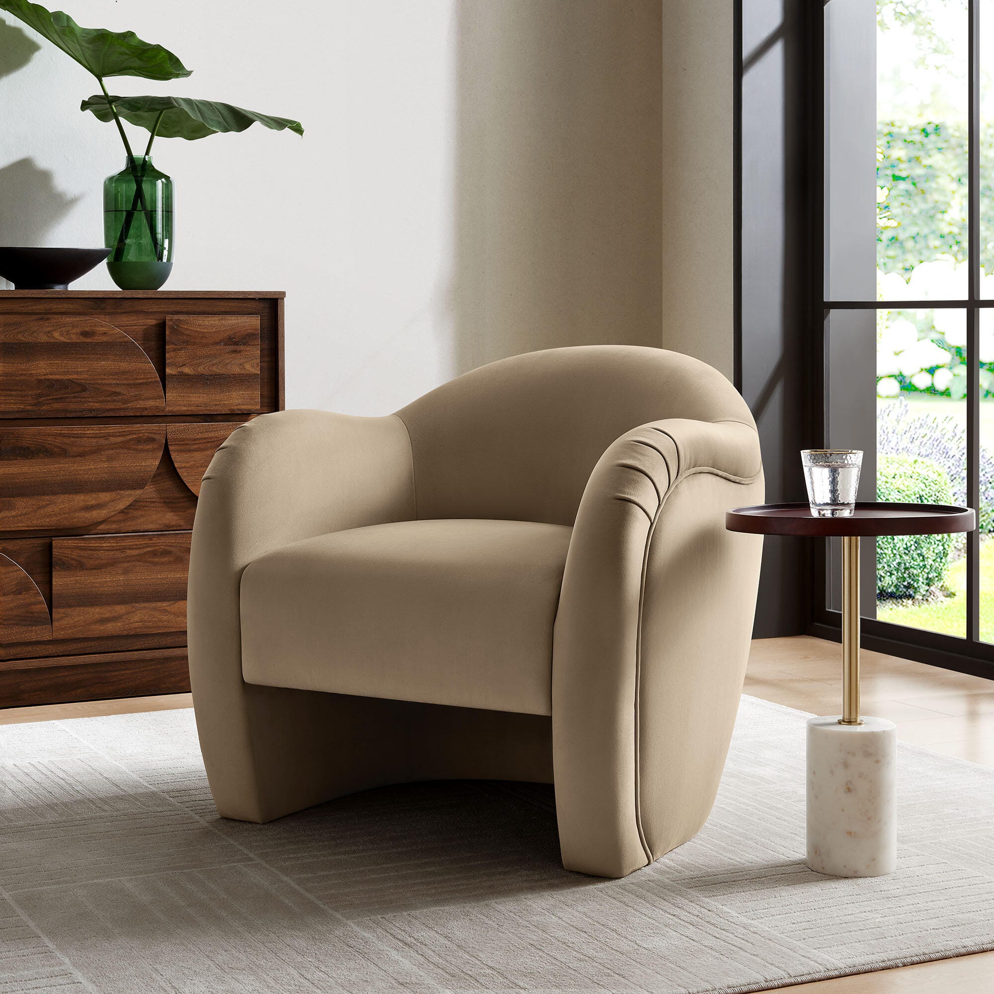 Modway Compose Accent Chair, Taupe, rollover
