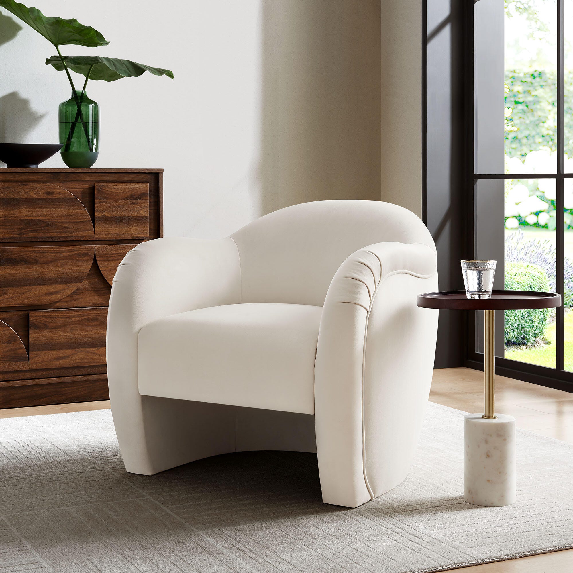 Modway Compose Accent Chair, Alabaster, rollover