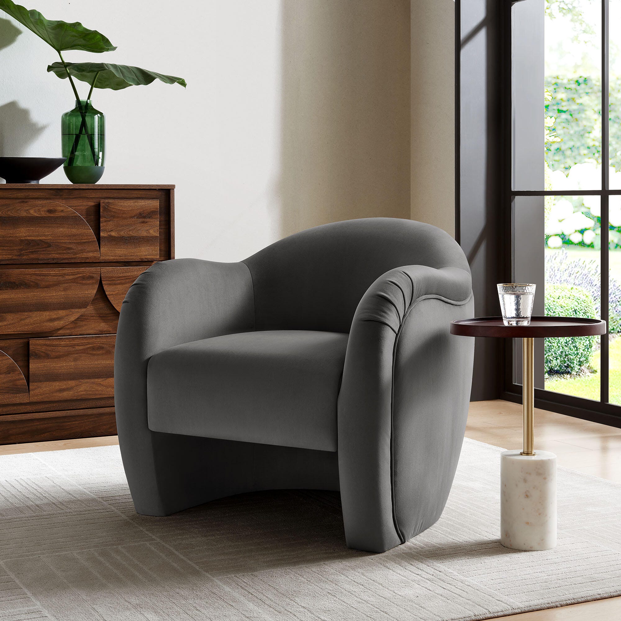 Modway Compose Accent Chair, Storm Gray, rollover