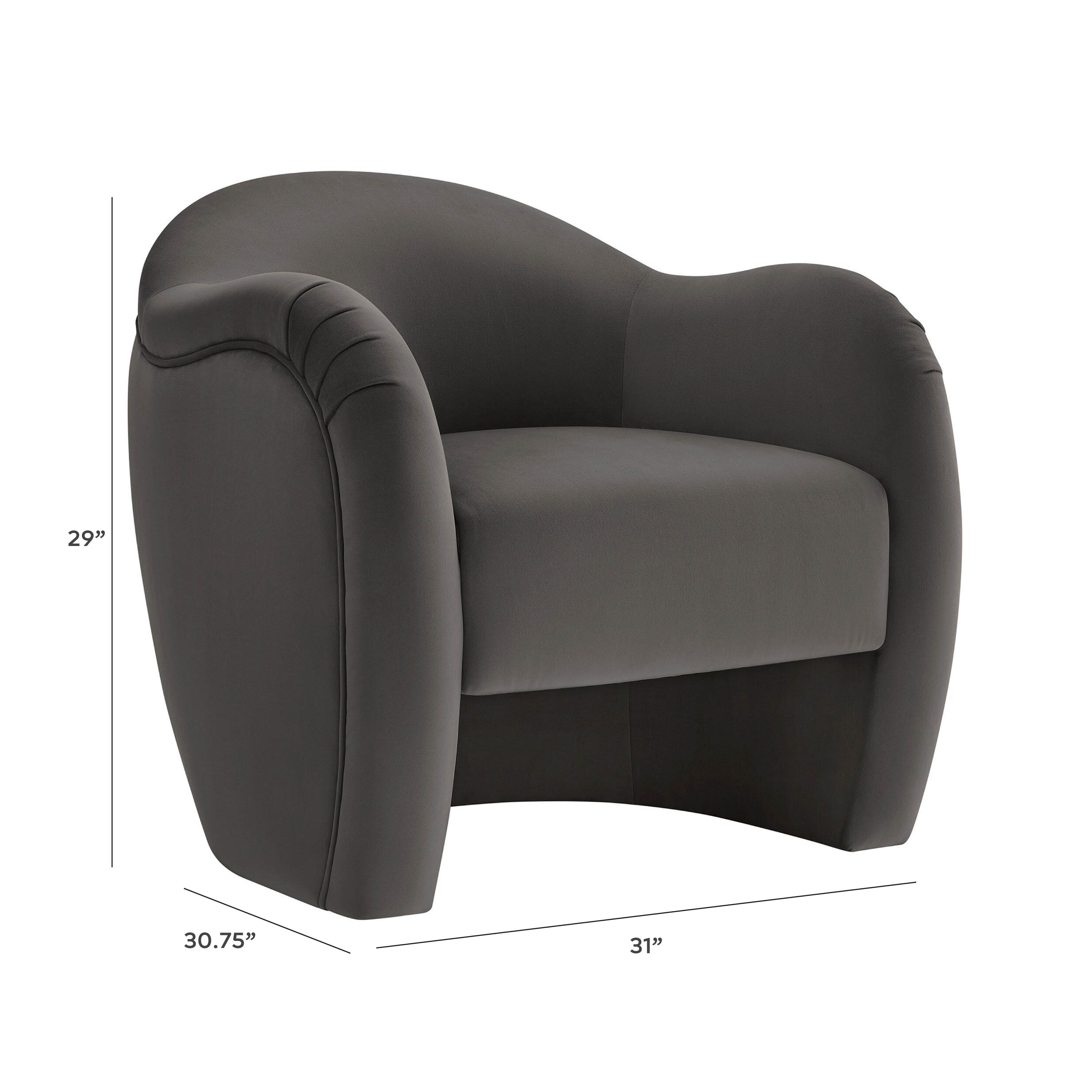 Modway Compose Accent Chair, Storm Gray, large