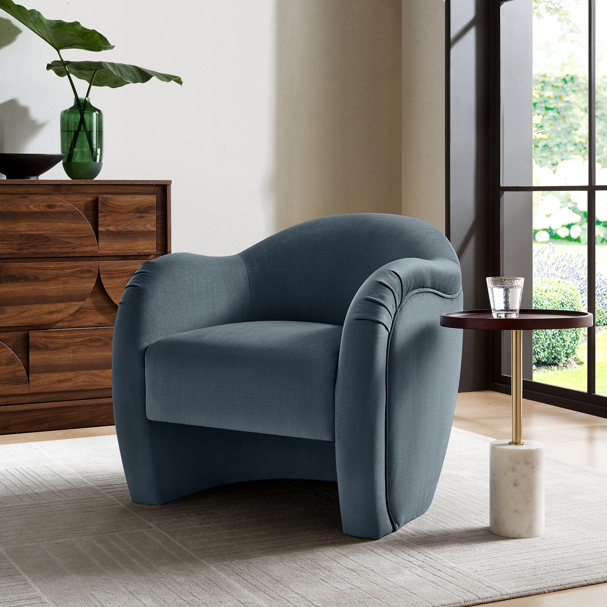 Modway Compose Accent Chair, Cadet Blue, large