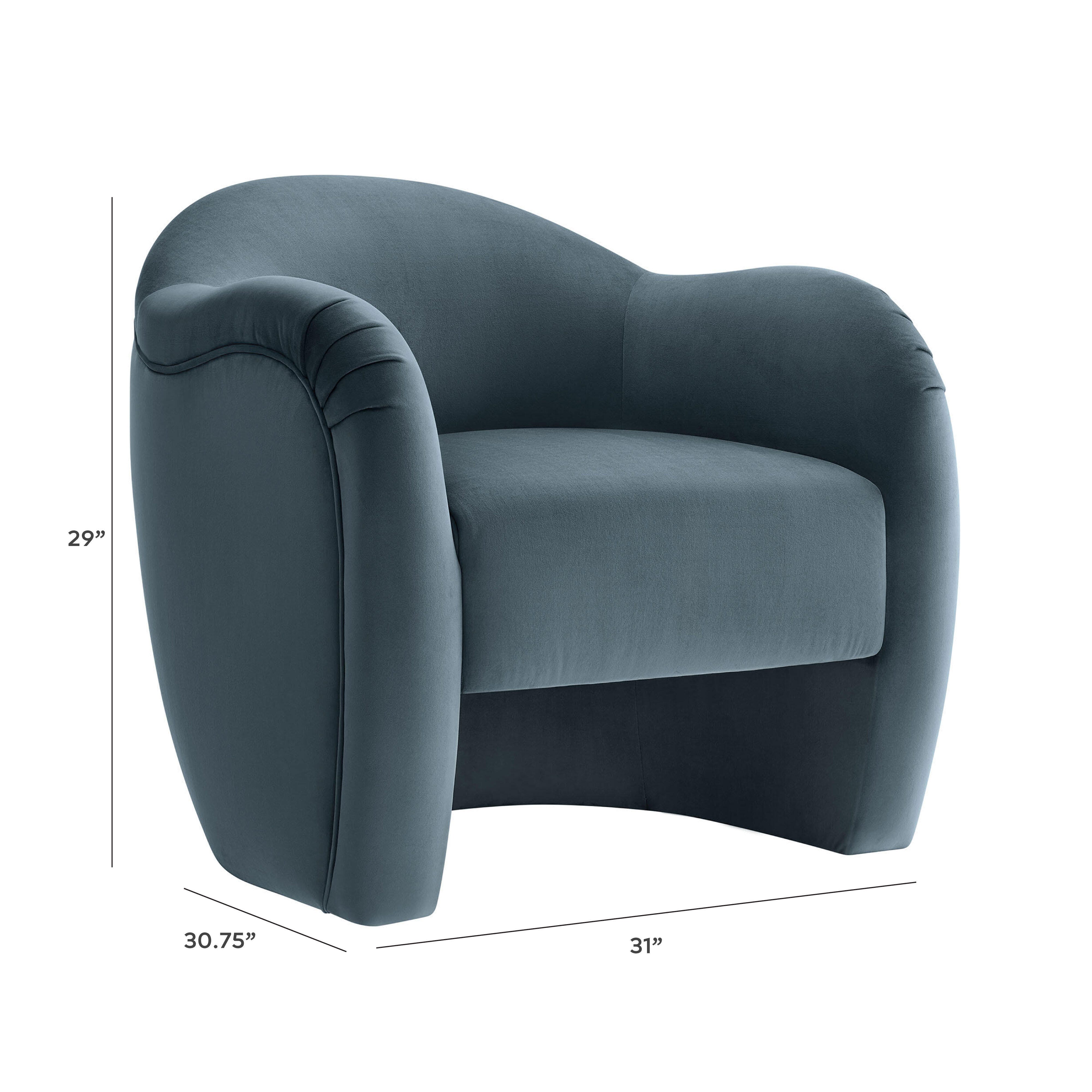 Modway Compose Accent Chair, Cadet Blue, large