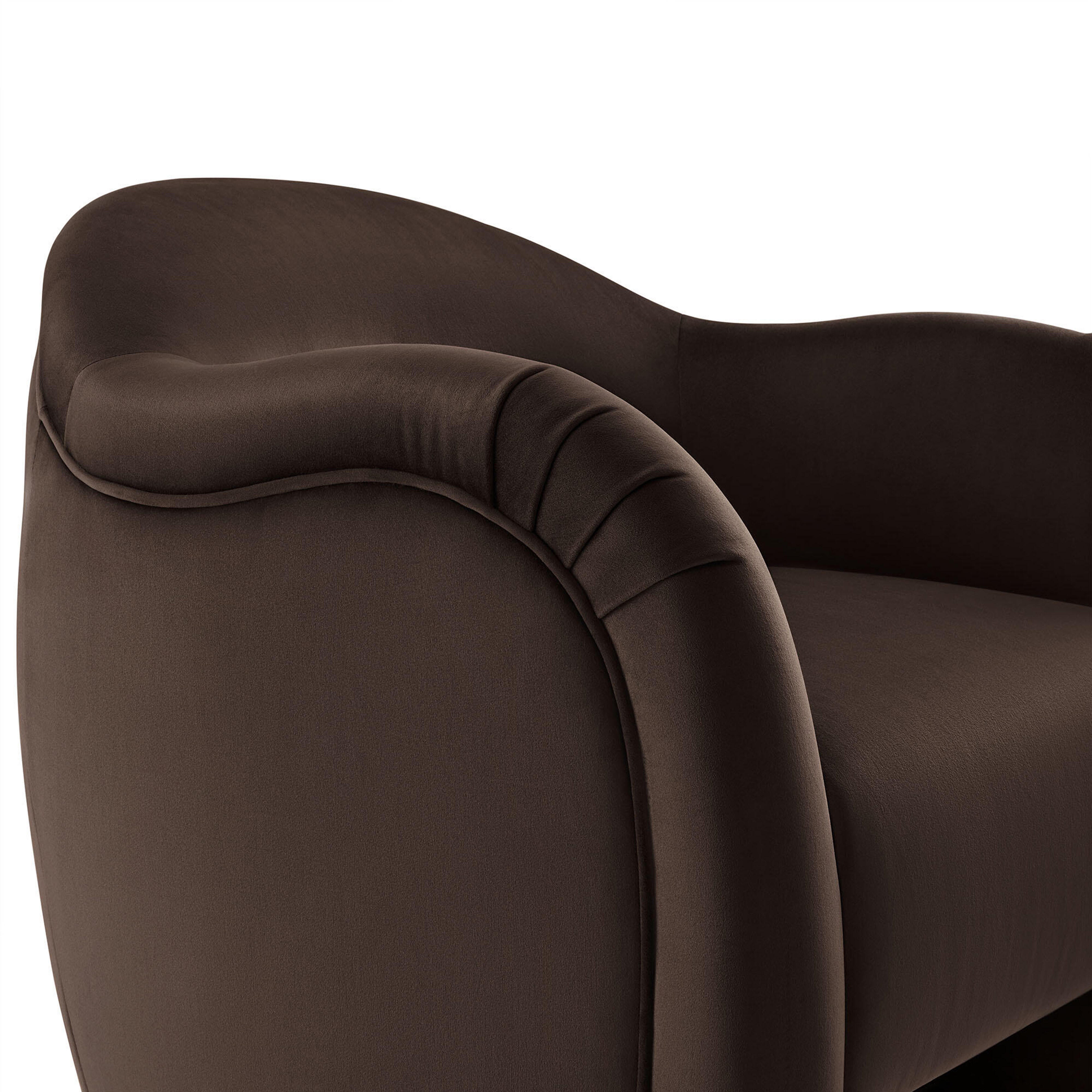 Modway Compose Accent Chair, Chocolate Brown, large