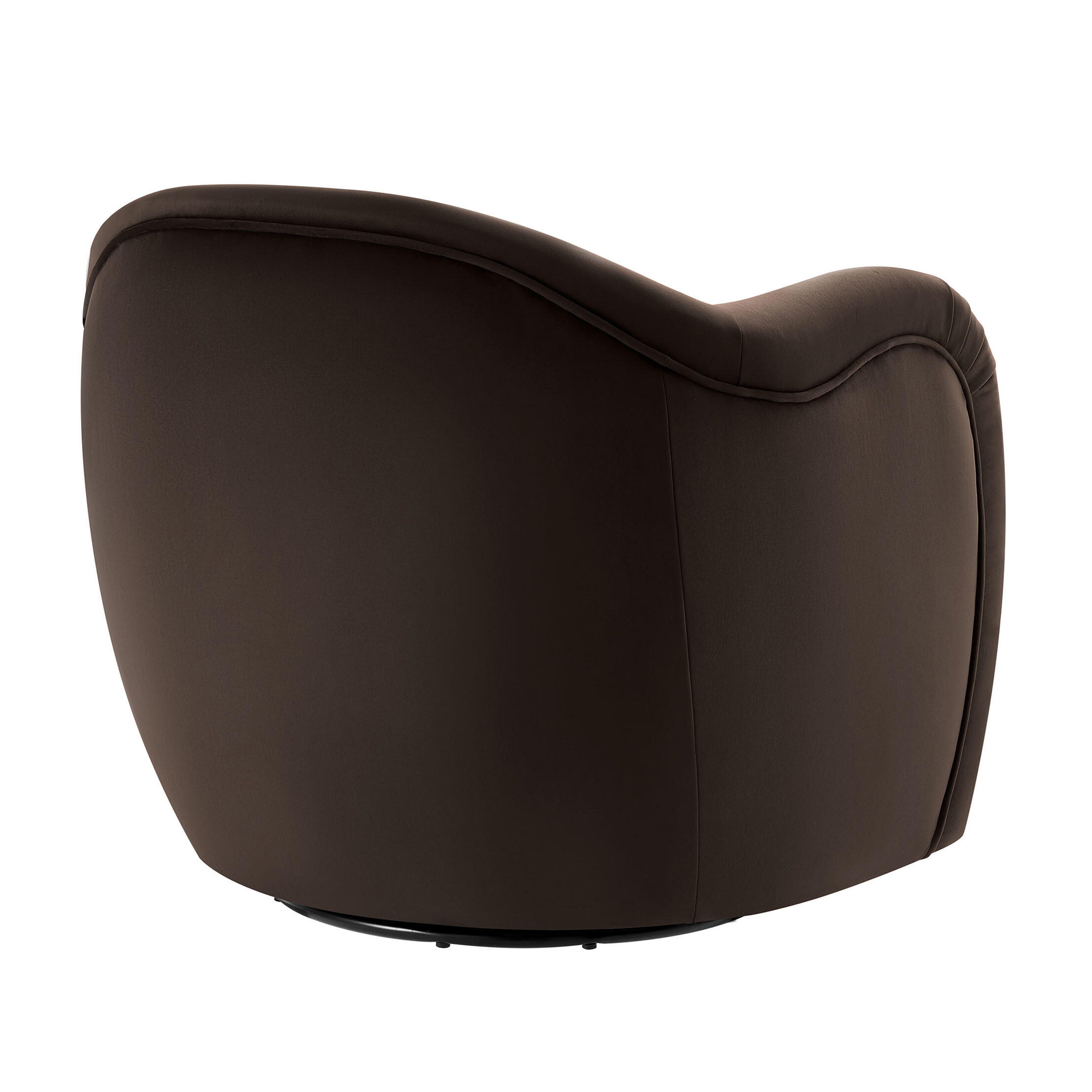 Modway Compose Swivel Accent Chair, Chocolate Brown, large