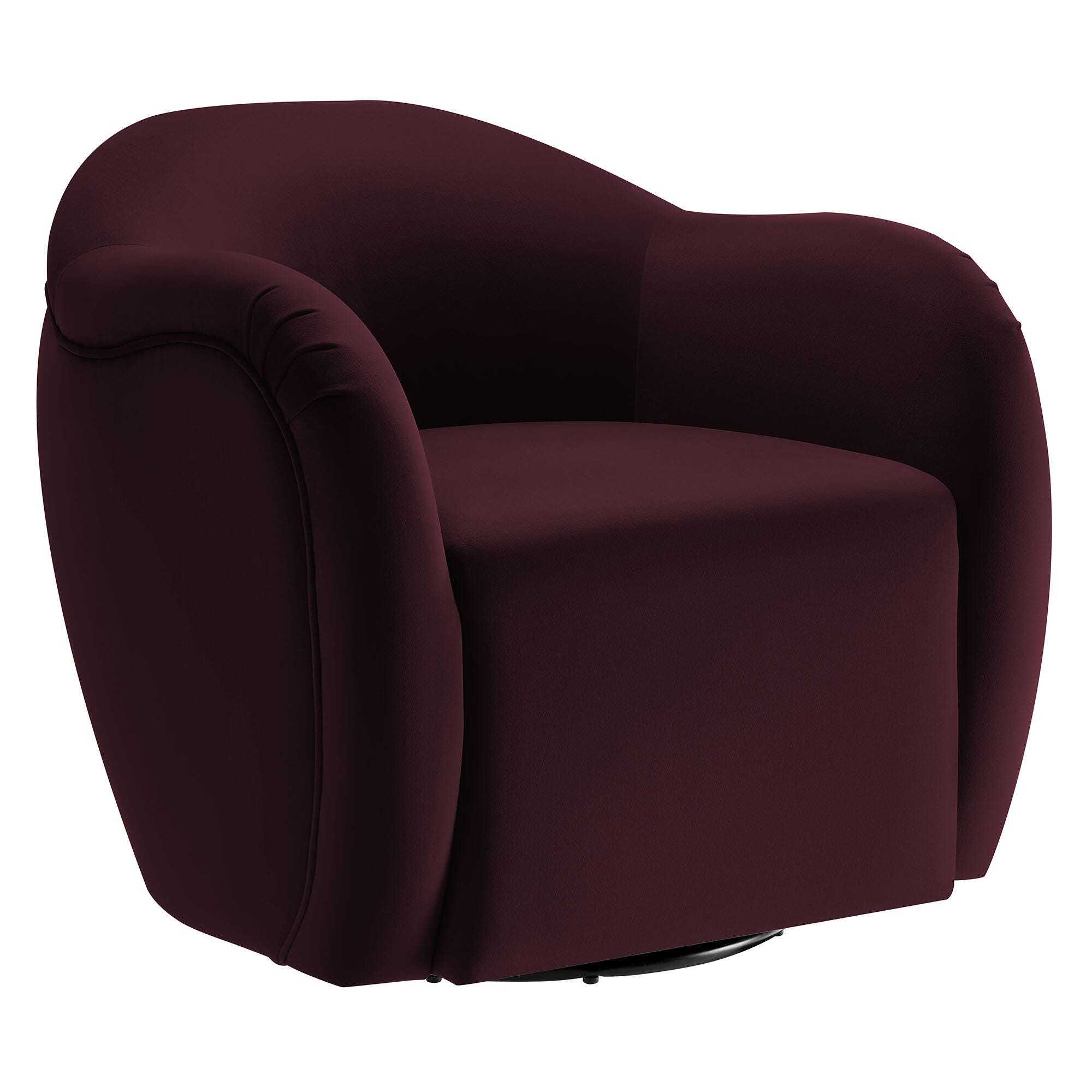 Modway Compose Swivel Accent Chair, Mulberry, large