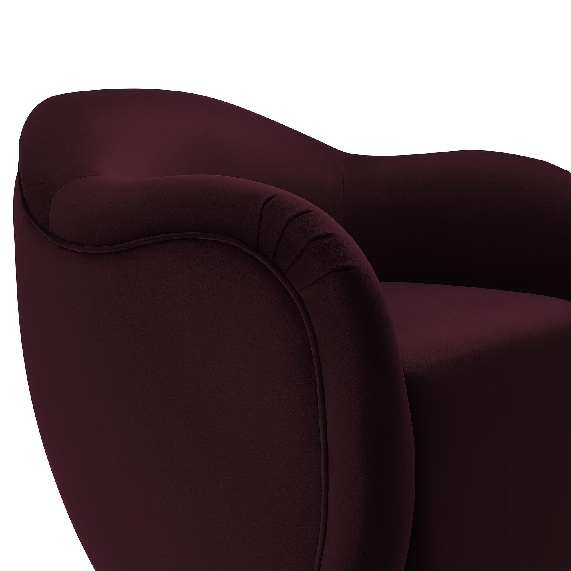 Modway Compose Swivel Accent Chair, Mulberry, large