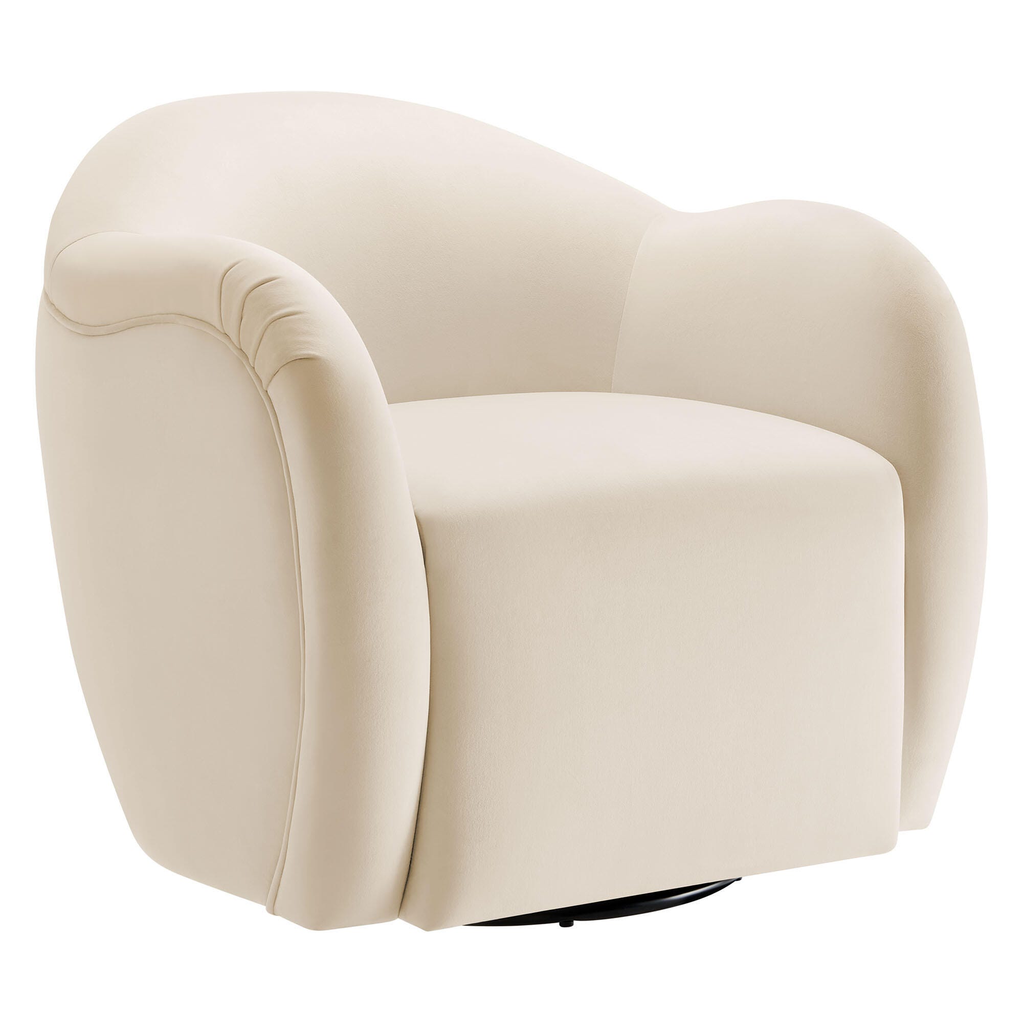 Modway Compose Swivel Accent Chair, Alabaster, large