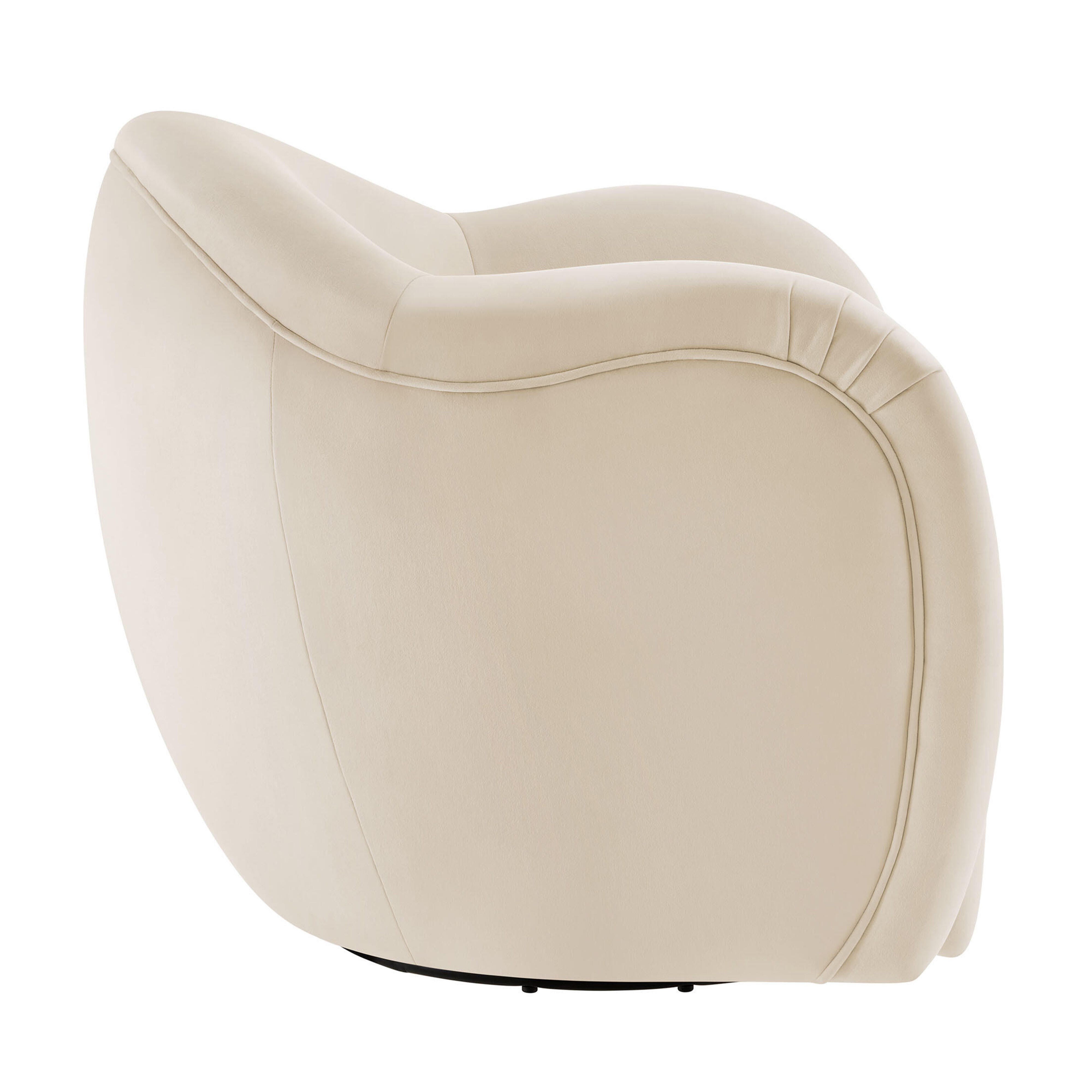Modway Compose Swivel Accent Chair, Alabaster, large