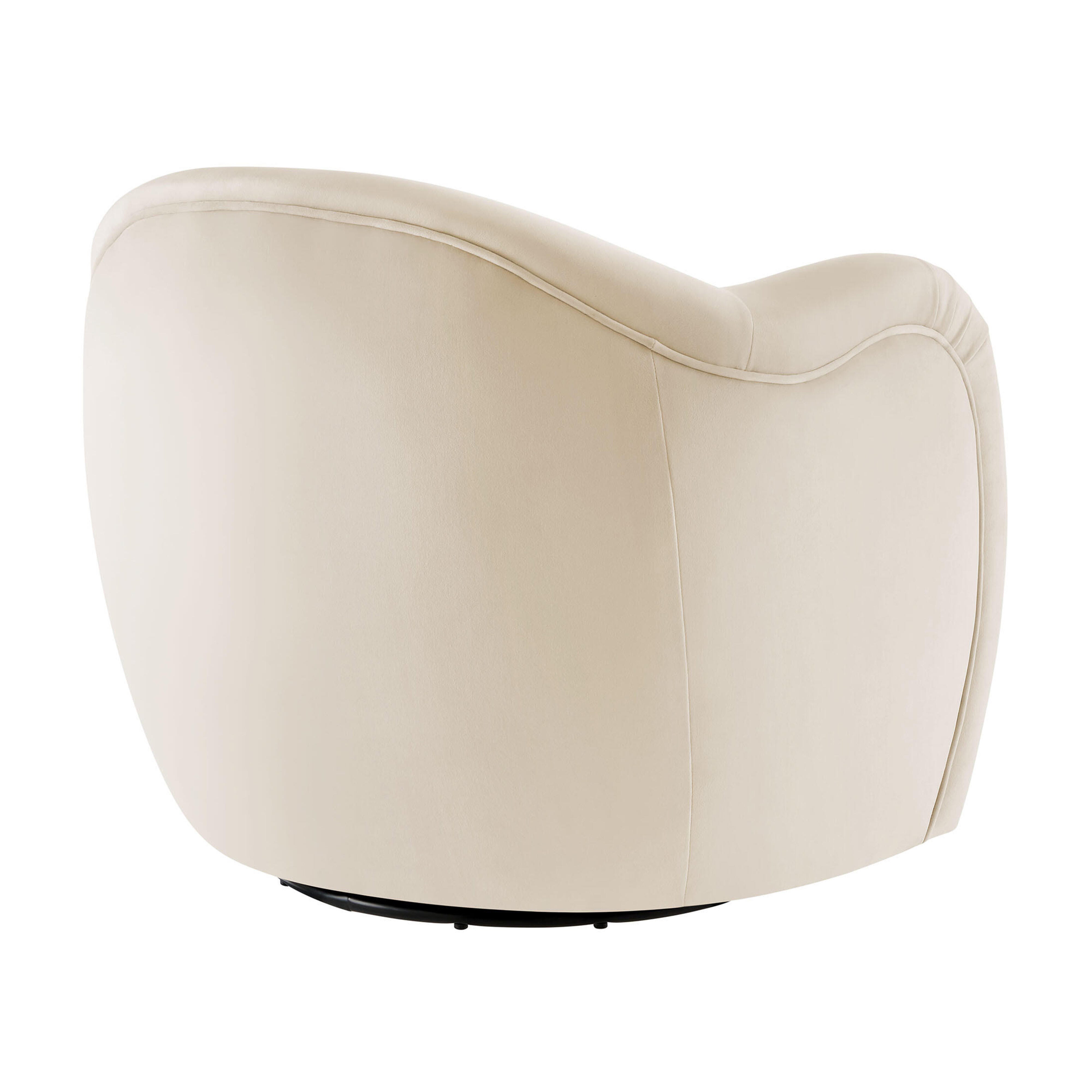 Modway Compose Swivel Accent Chair, Alabaster, large