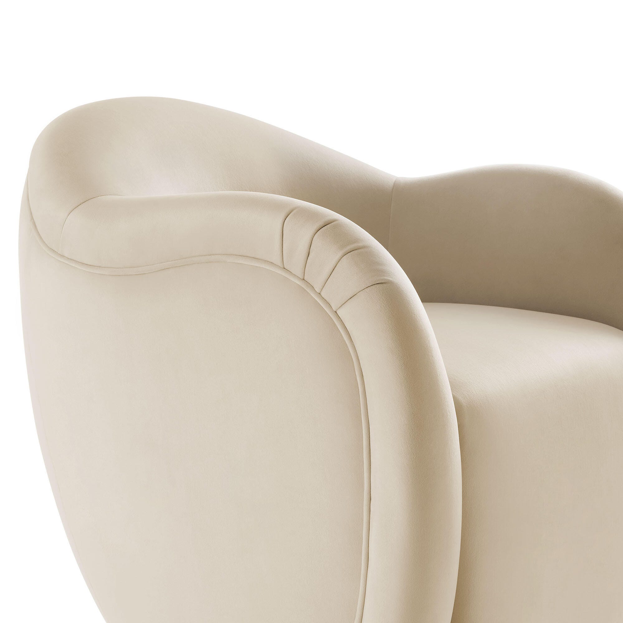 Modway Compose Swivel Accent Chair, Alabaster, large