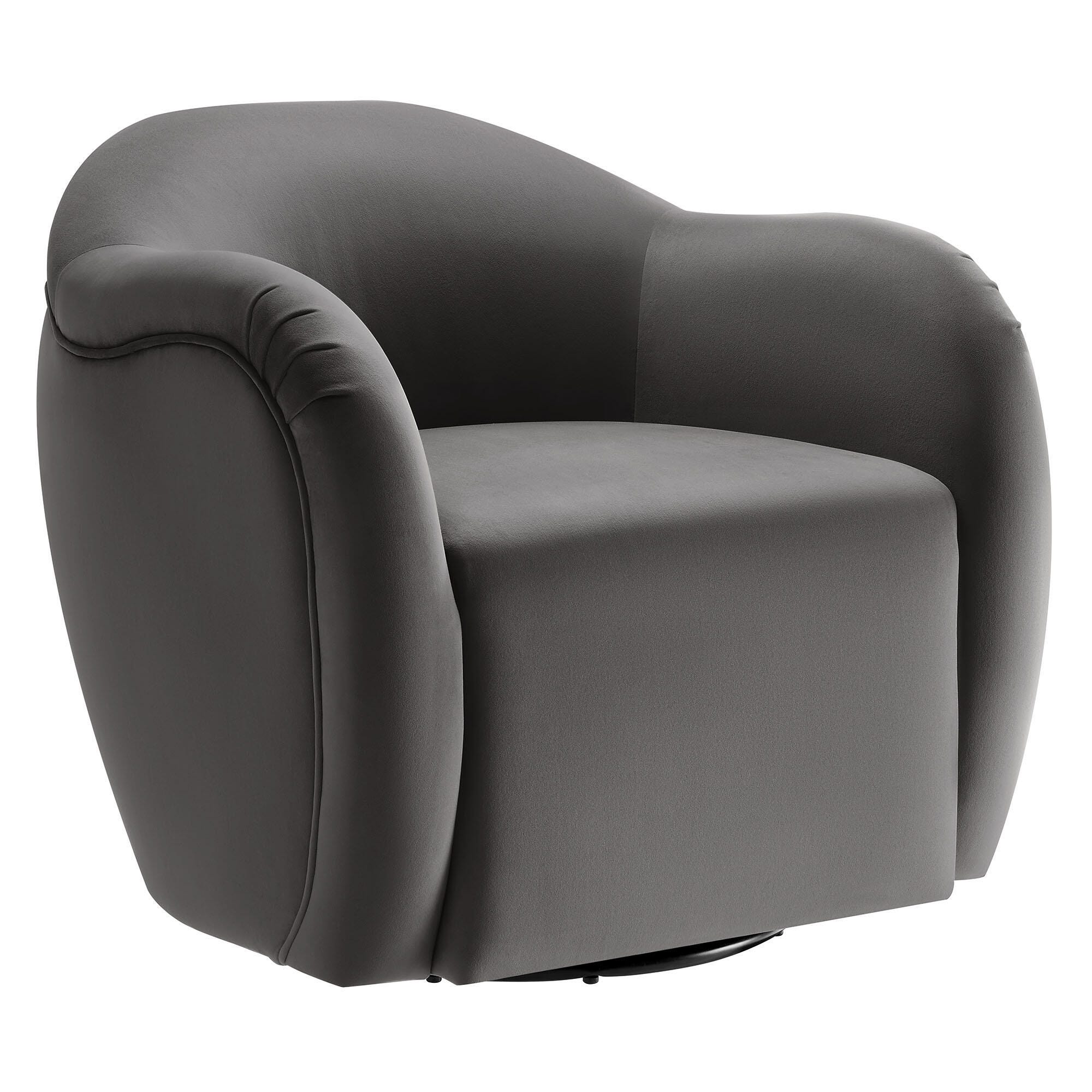 Modway Compose Swivel Accent Chair, Storm Gray, large