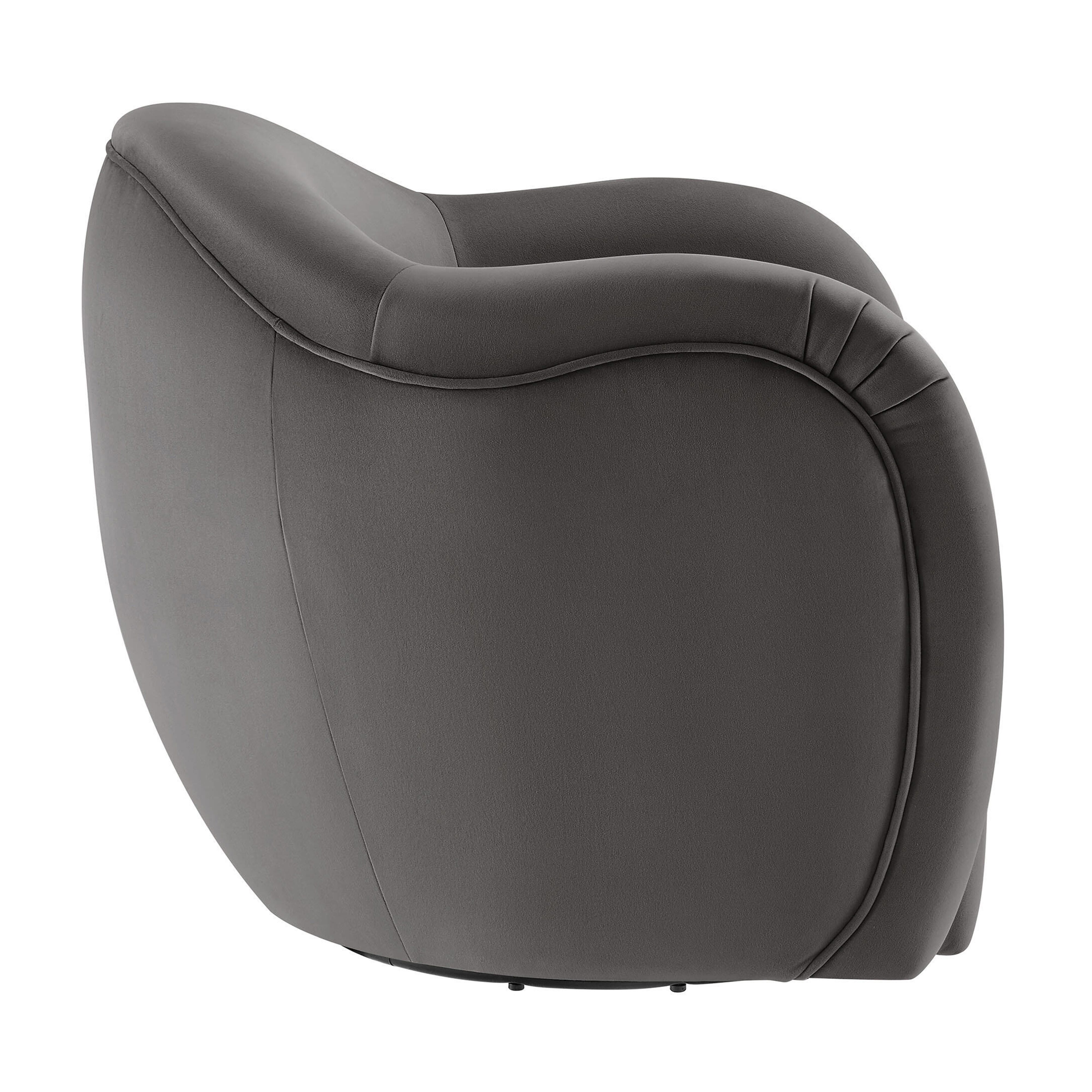 Modway Compose Swivel Accent Chair, Storm Gray, large