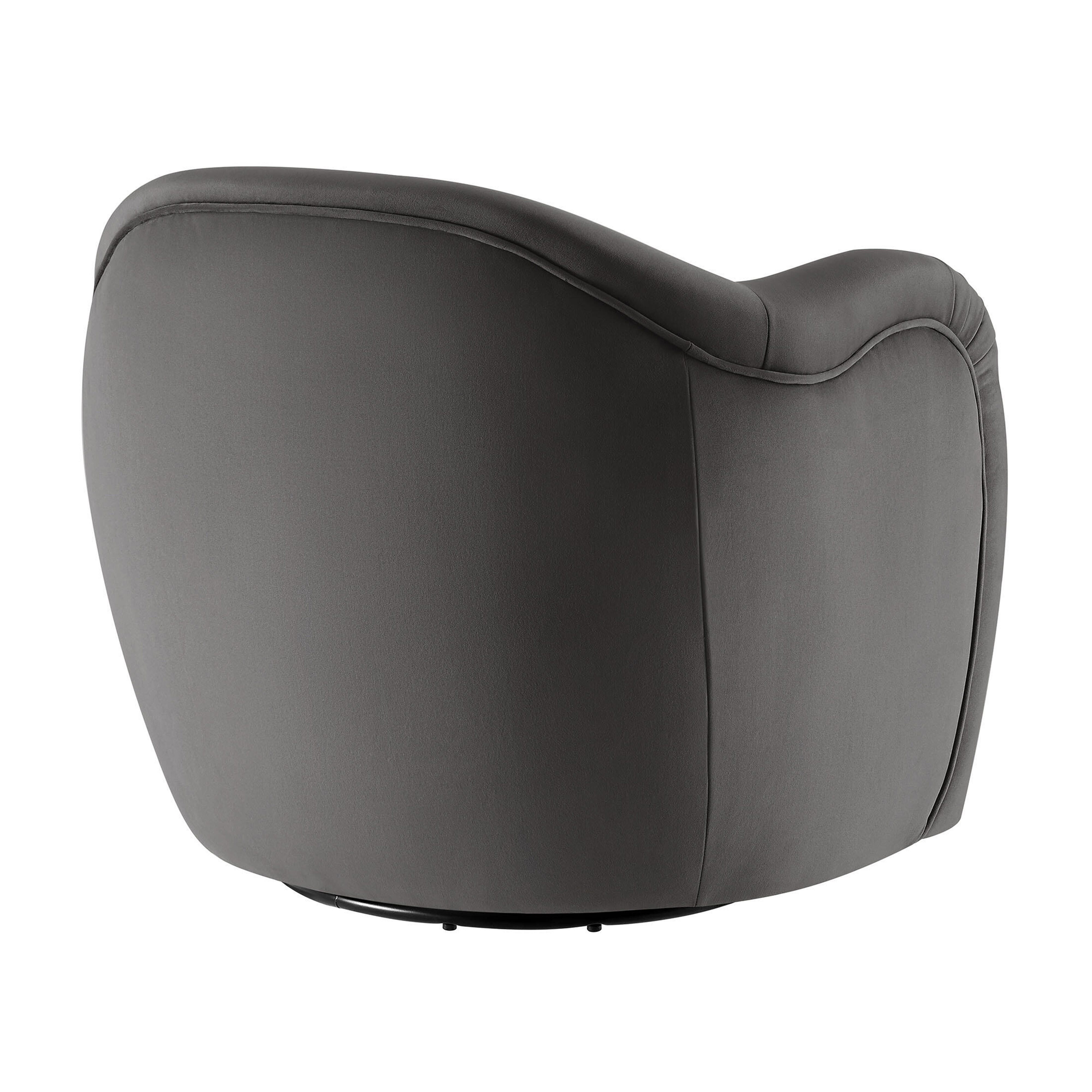 Modway Compose Swivel Accent Chair, Storm Gray, large