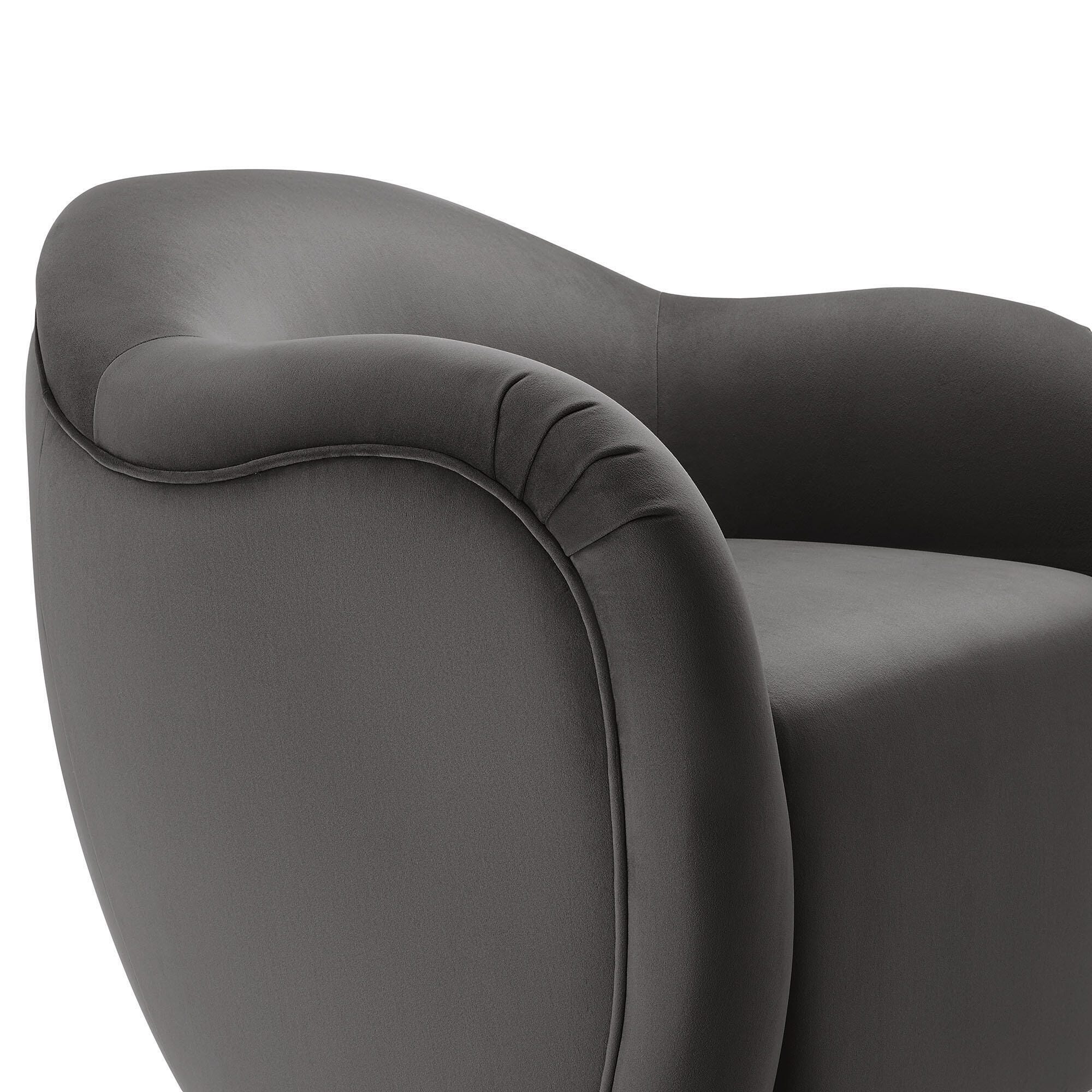 Modway Compose Swivel Accent Chair, Storm Gray, large