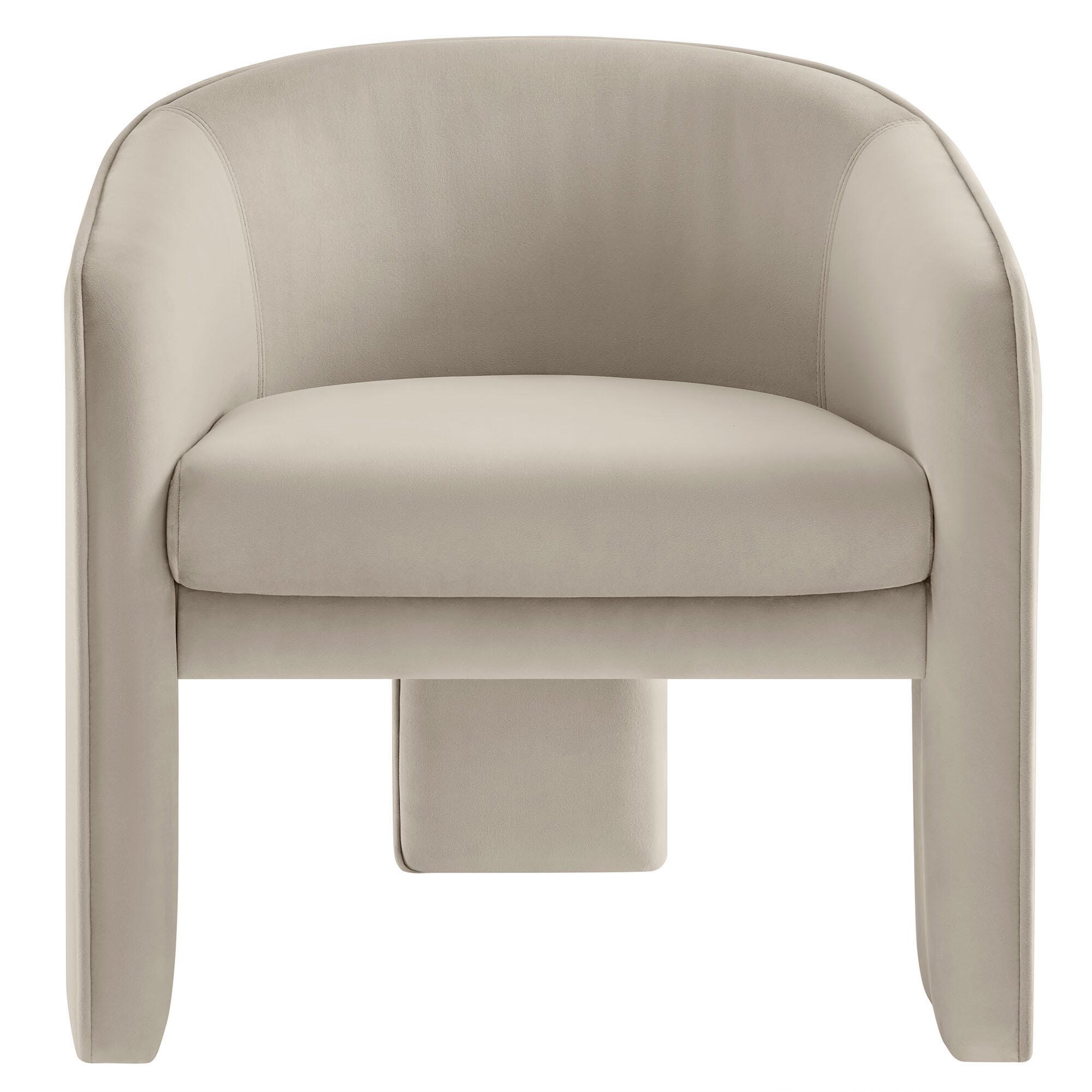 Modway Greer Accent Armchair, Almond, large