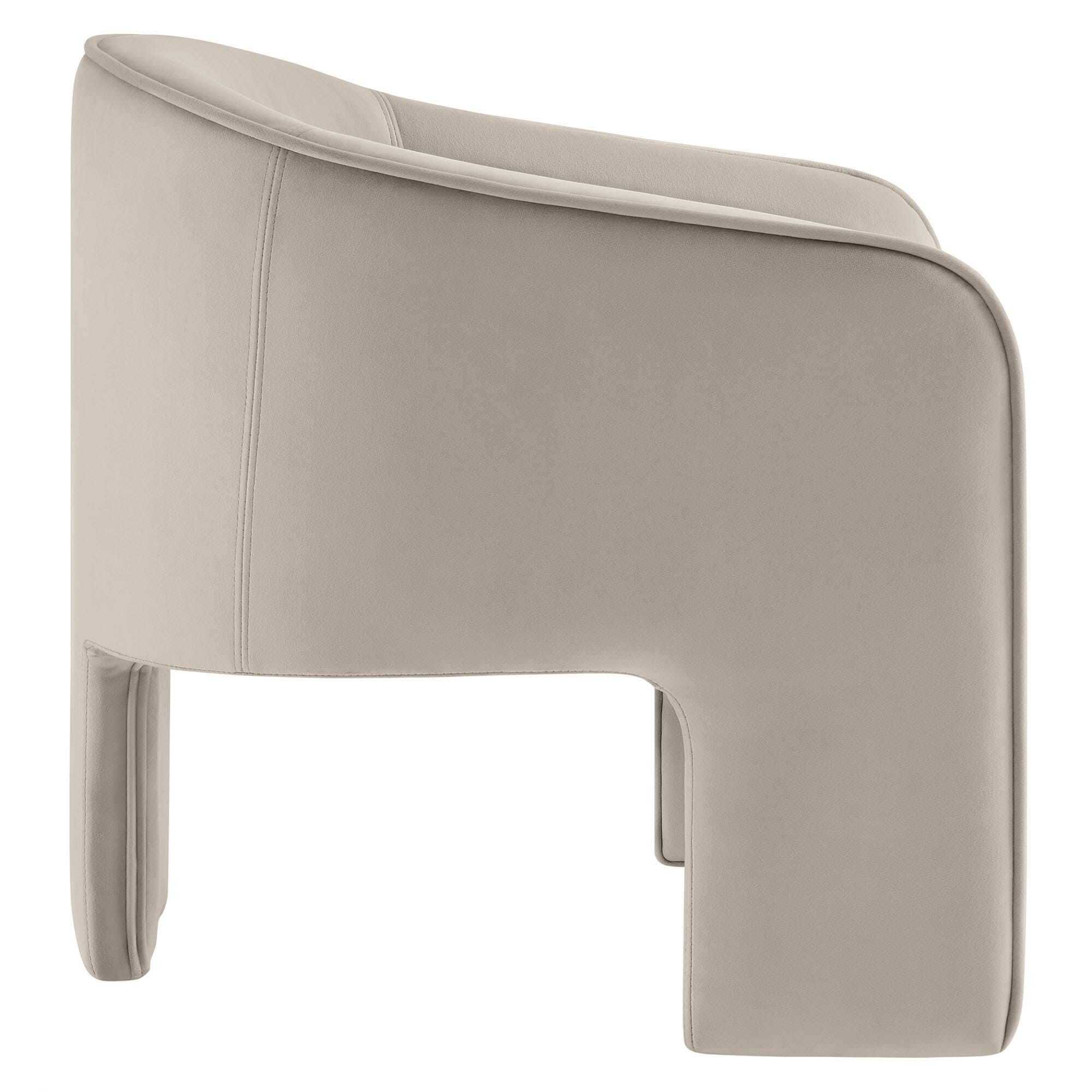 Modway Greer Accent Armchair, Almond, large