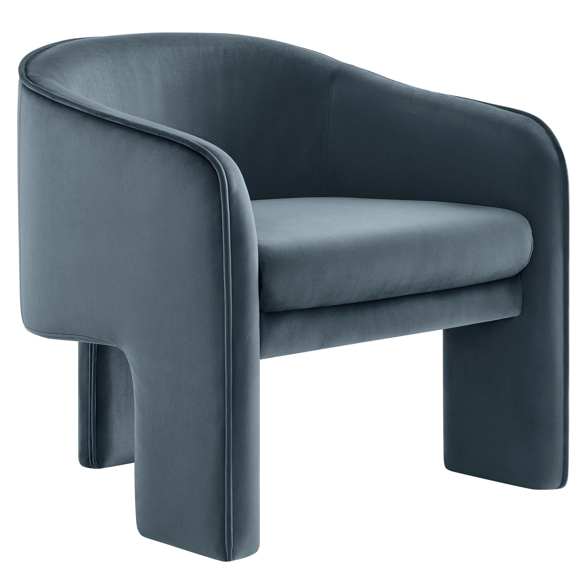 Modway Greer Accent Armchair, Cadet Blue, large