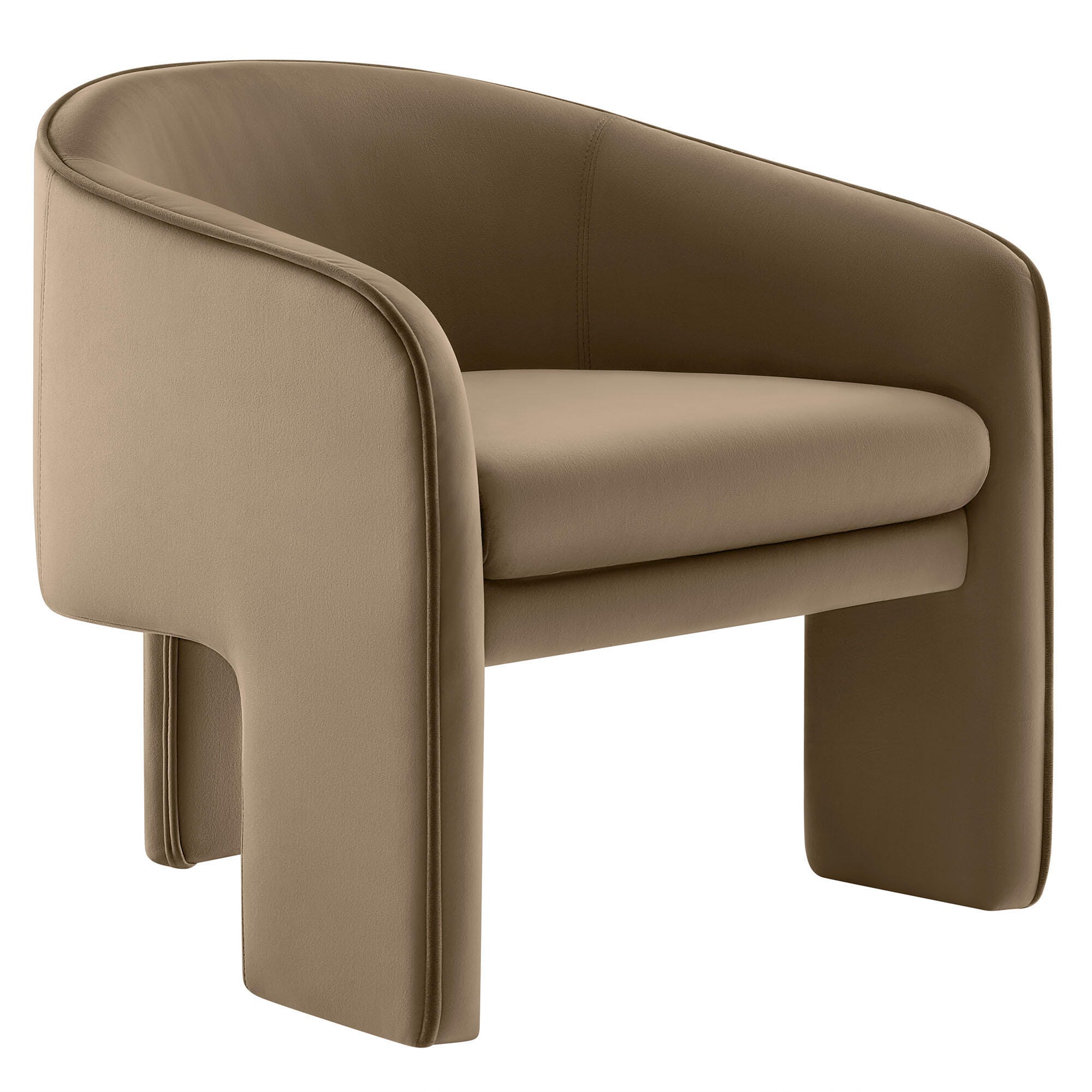 Modway Greer Accent Armchair, Taupe, large