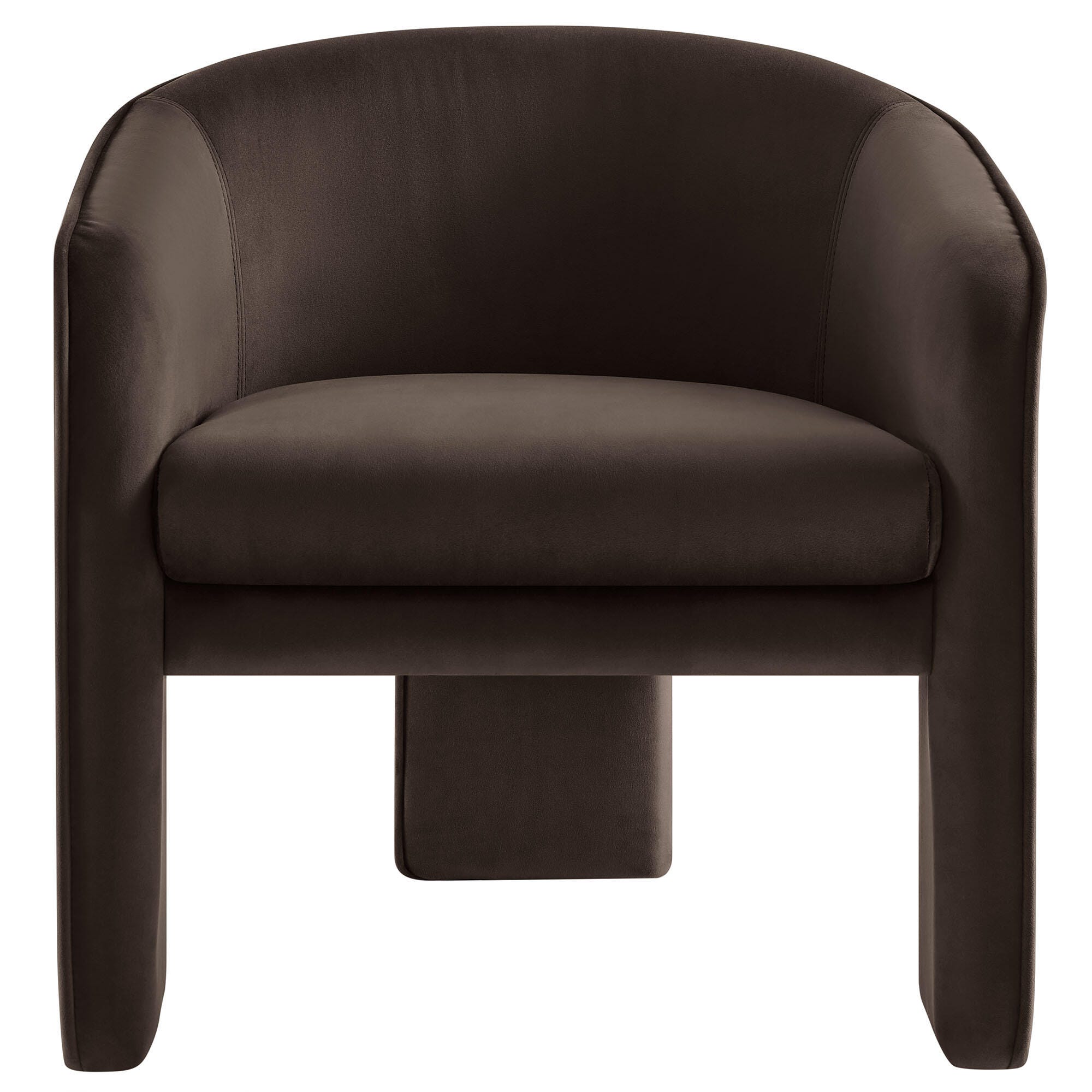 Modway Greer Accent Armchair, Chocolate Brown, large