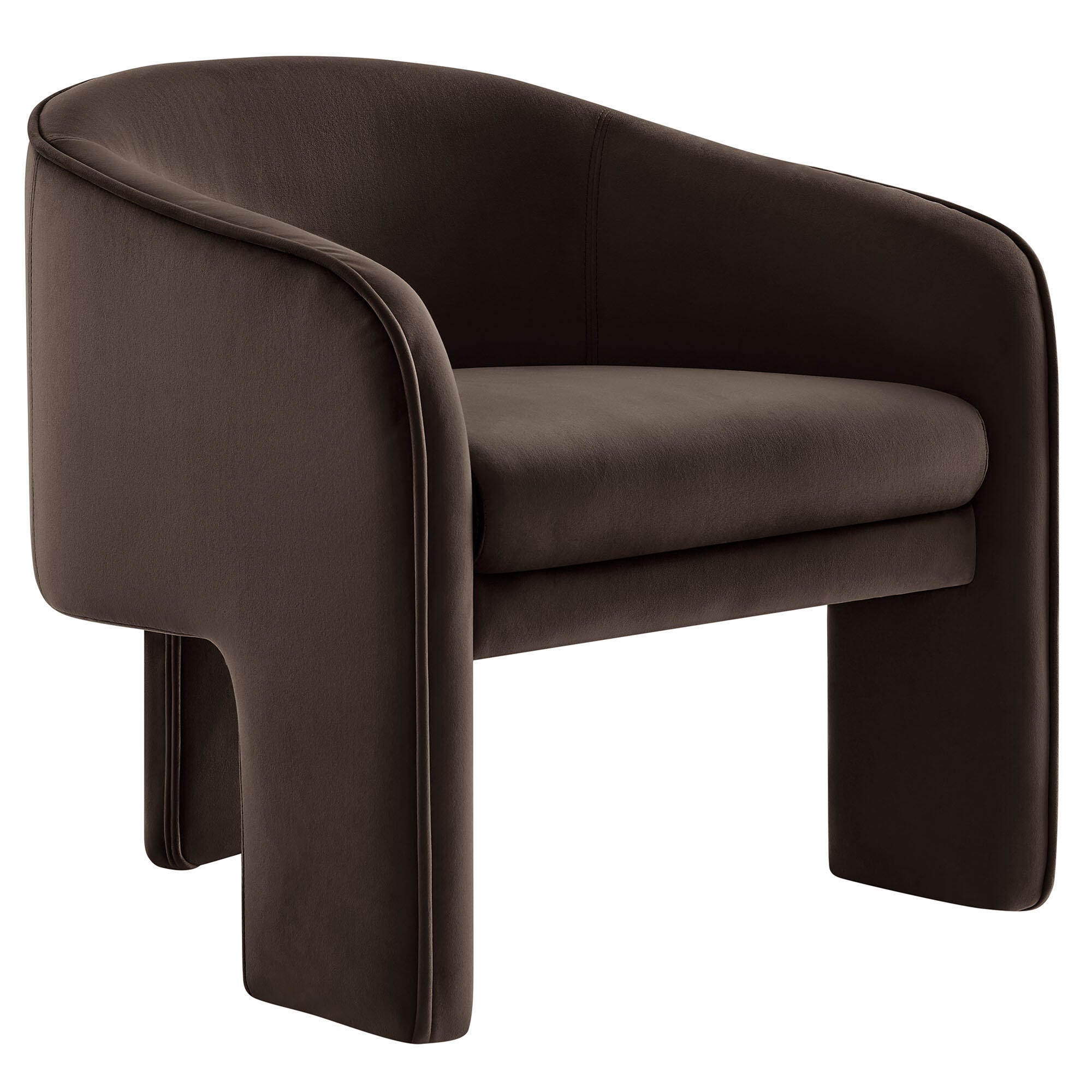 Modway Greer Accent Armchair, Chocolate Brown, large