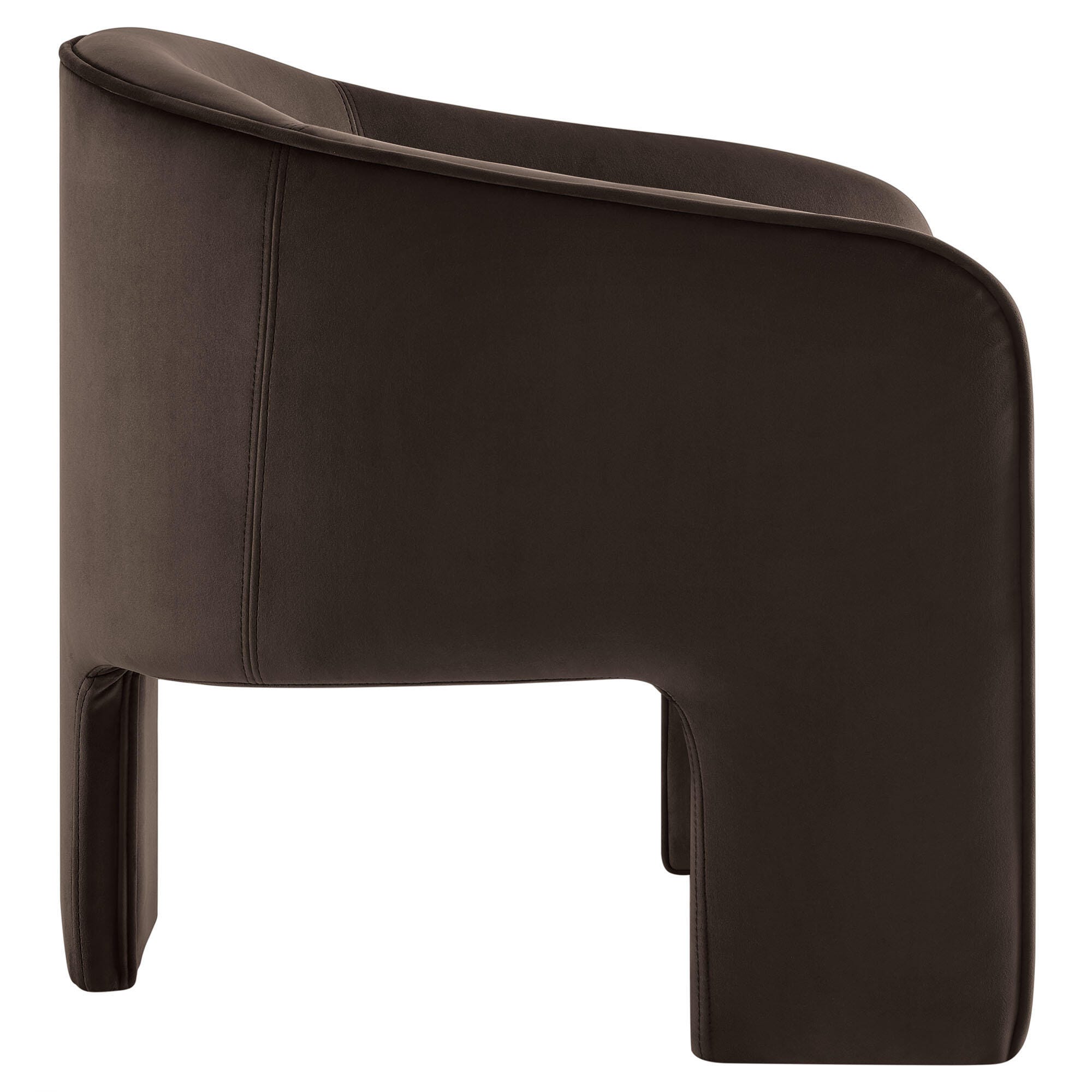 Modway Greer Accent Armchair, Chocolate Brown, large