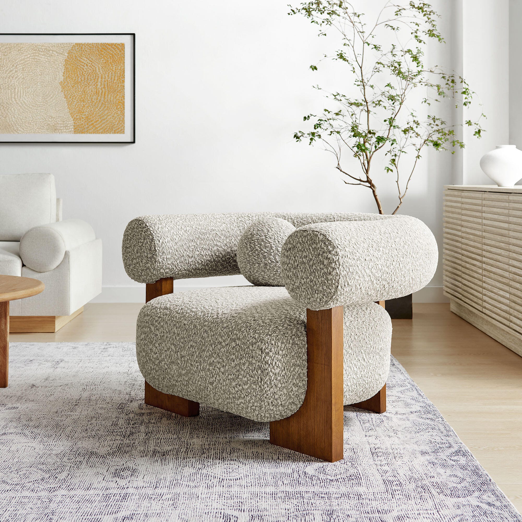 Modway Jace Accent Chair, River Rock, rollover