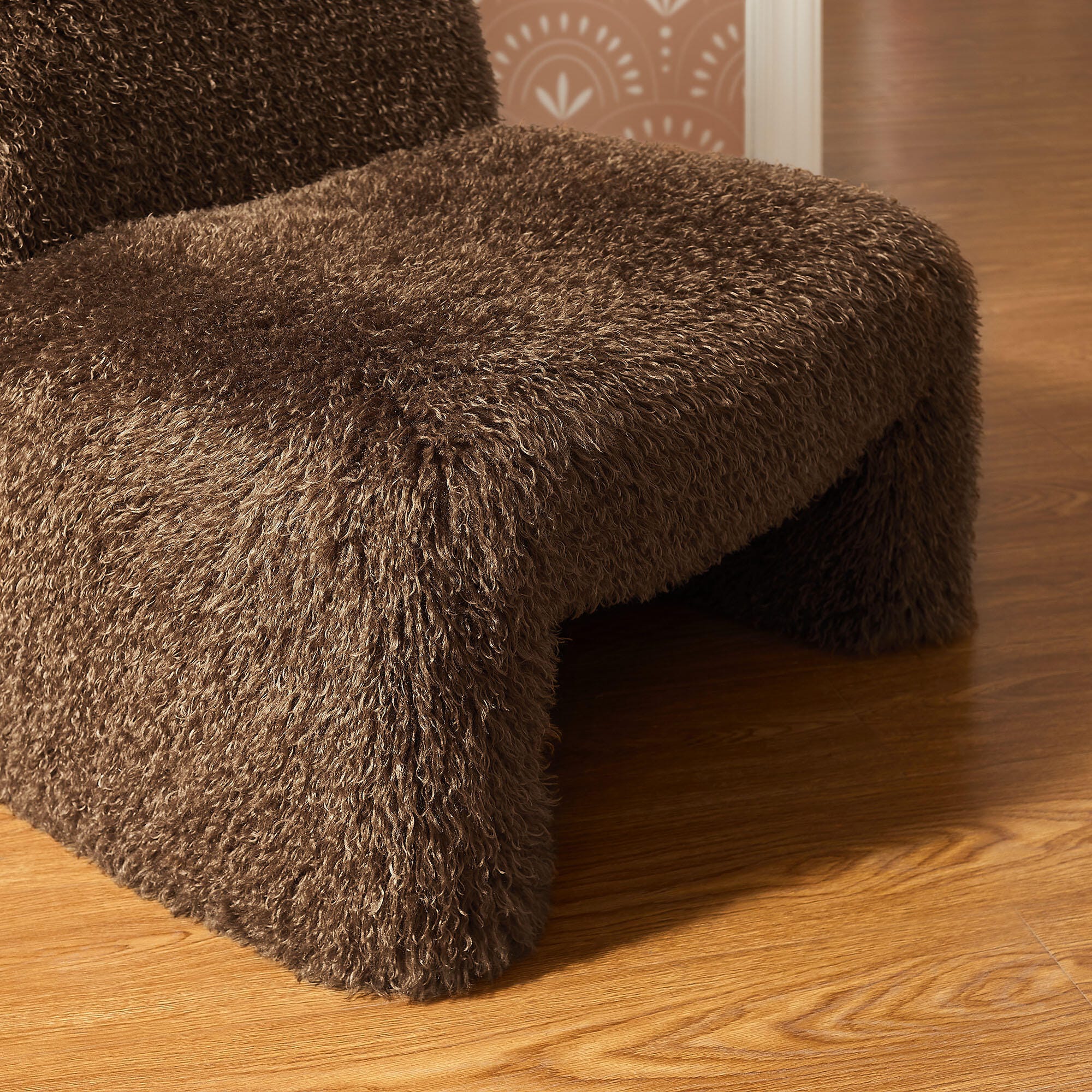 Modway Mina Accent Chair, Brown, large