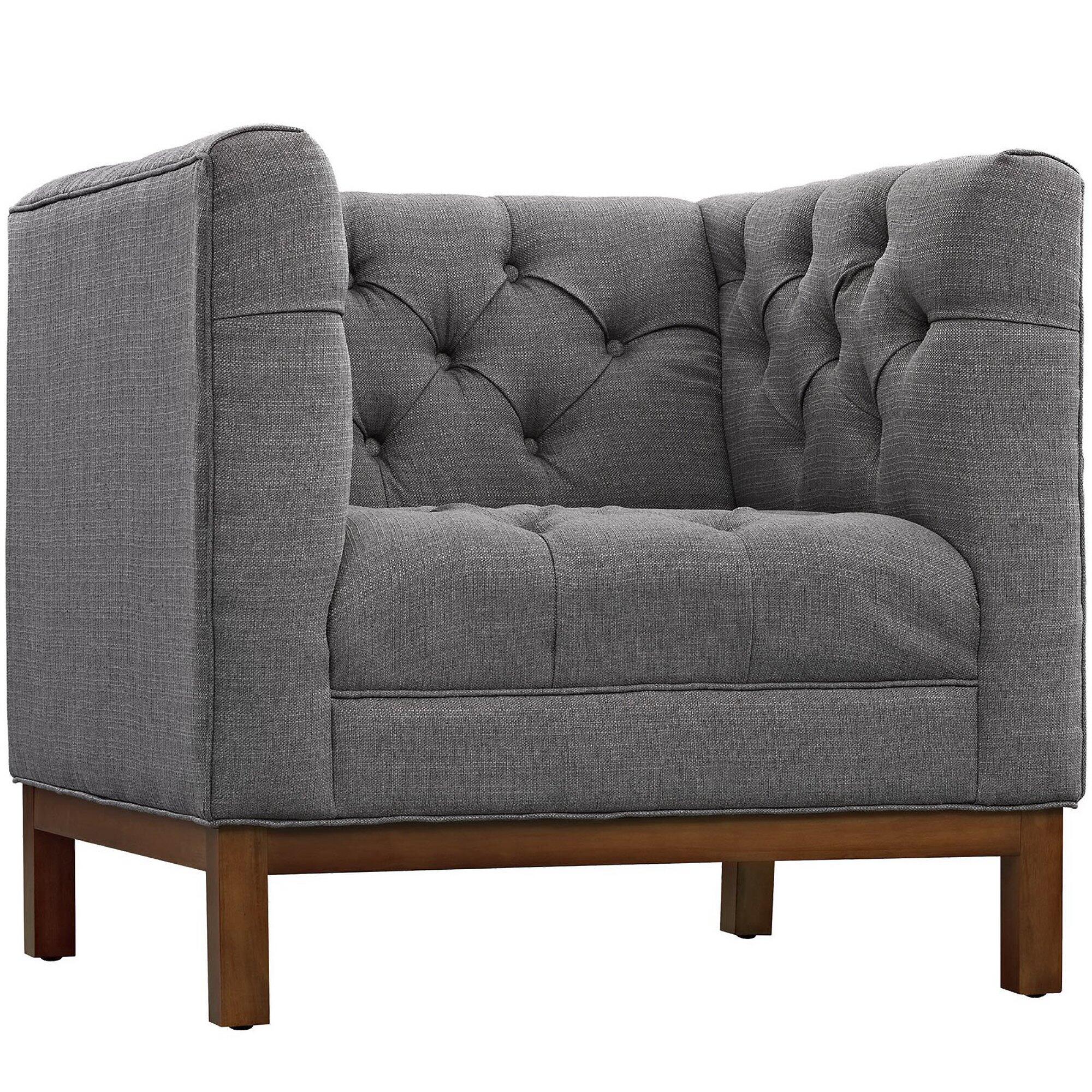 Modway Panache Accent Armchair, Gray, large