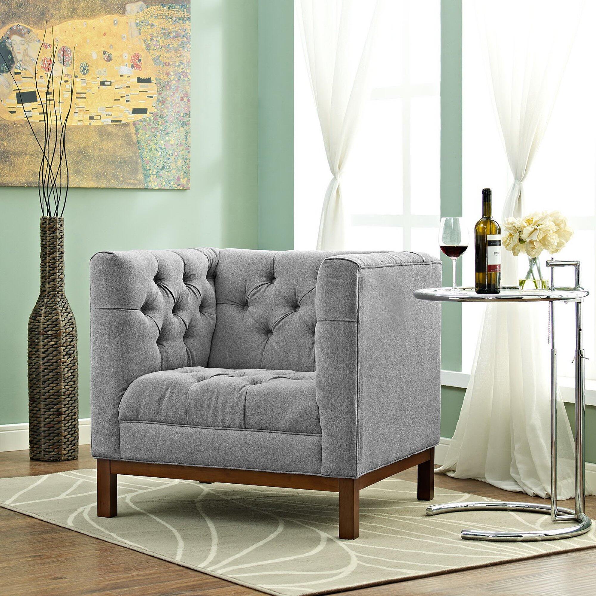 Modway Panache Accent Armchair, Expectation Gray, large