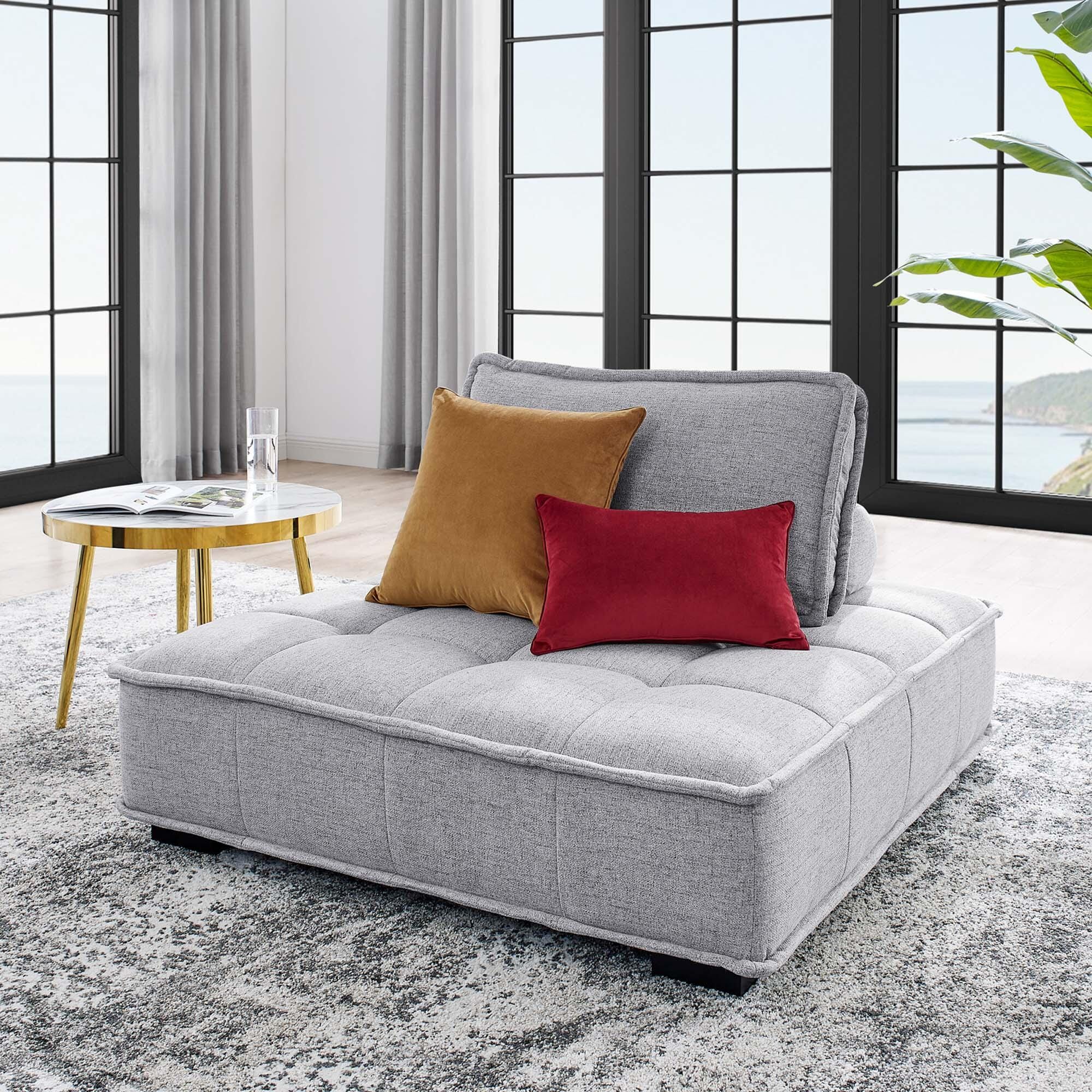 Modway Saunter Accent Chair, Light Gray, rollover