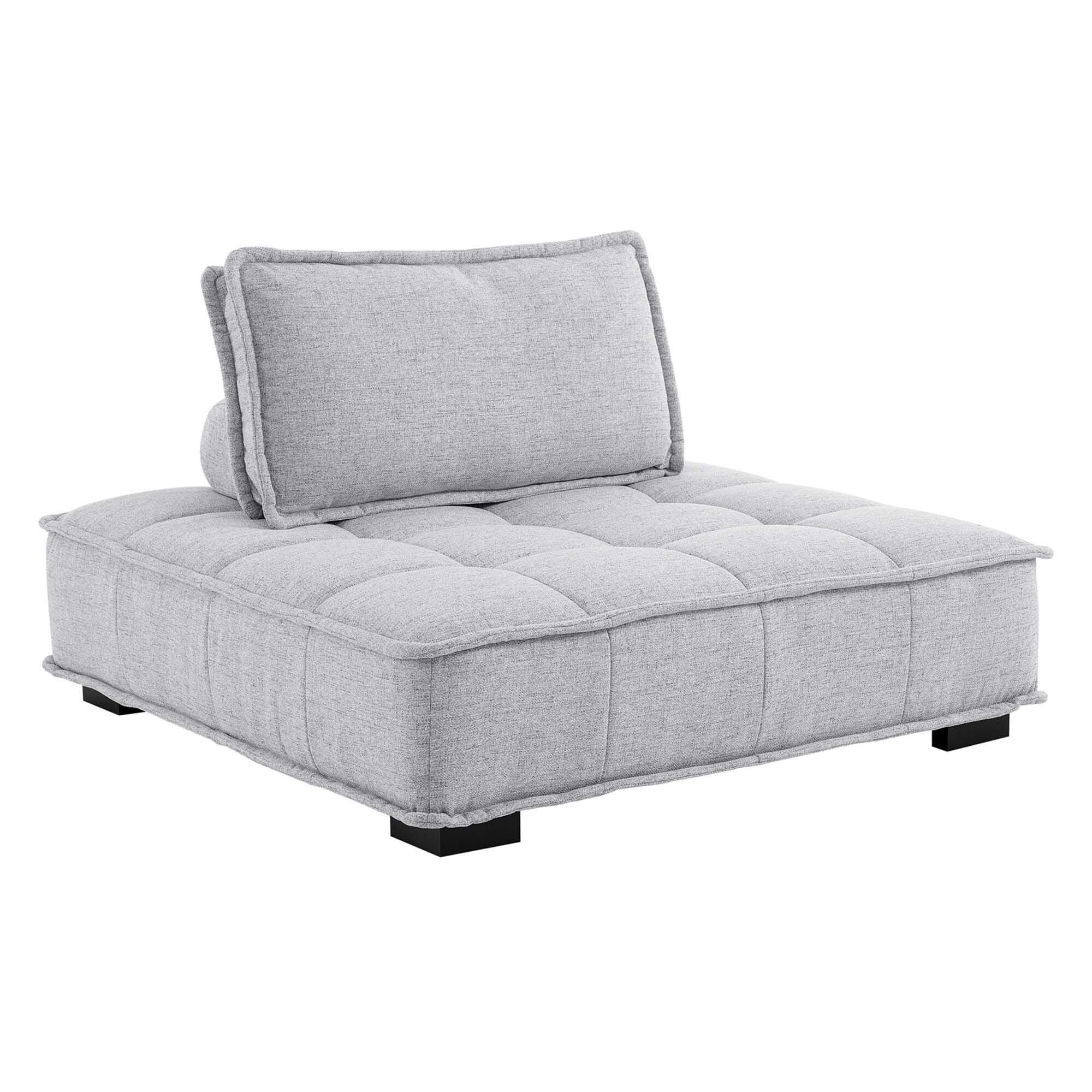 Modway Saunter Accent Chair, Light Gray, large