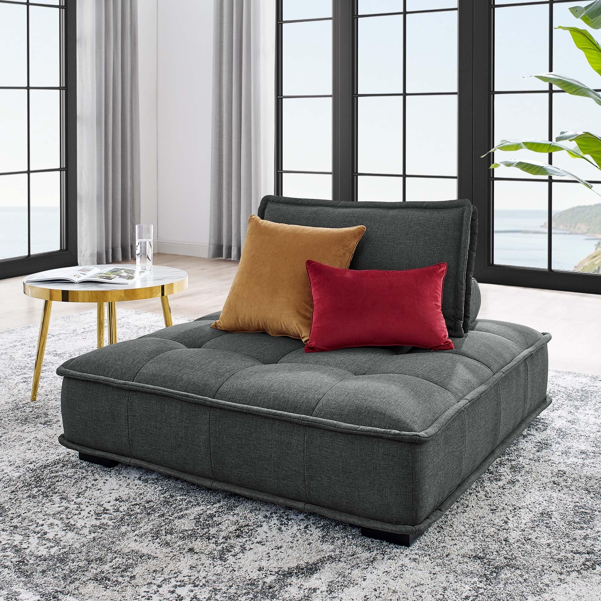 Modway Saunter Accent Chair, Gray, large
