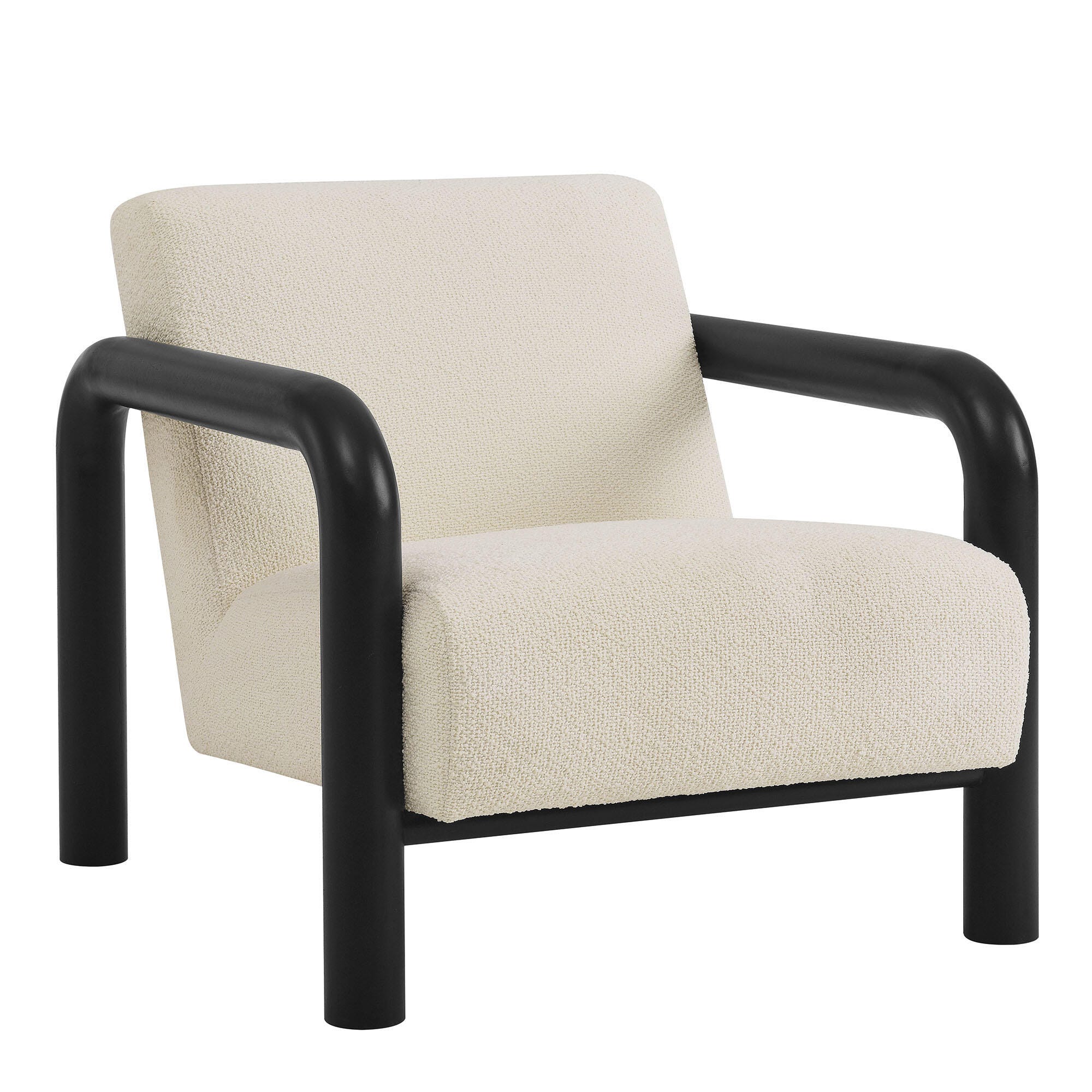 Modway Sereno Accent Chair, Cream/Black, large