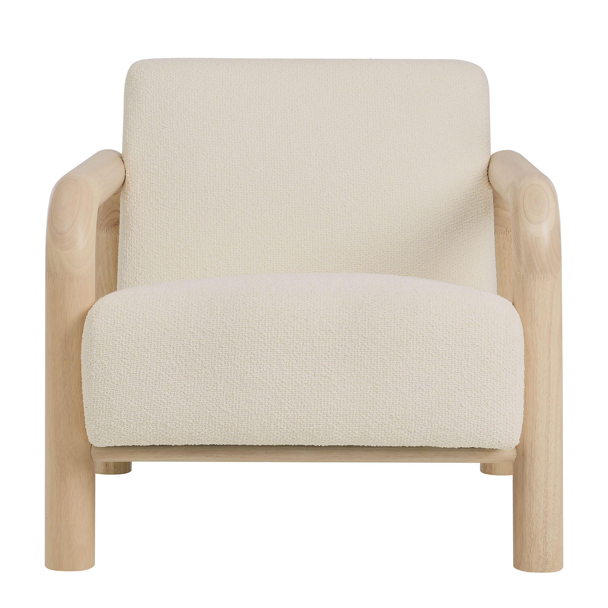 Modway Sereno Accent Chair, Cream/Oak, large