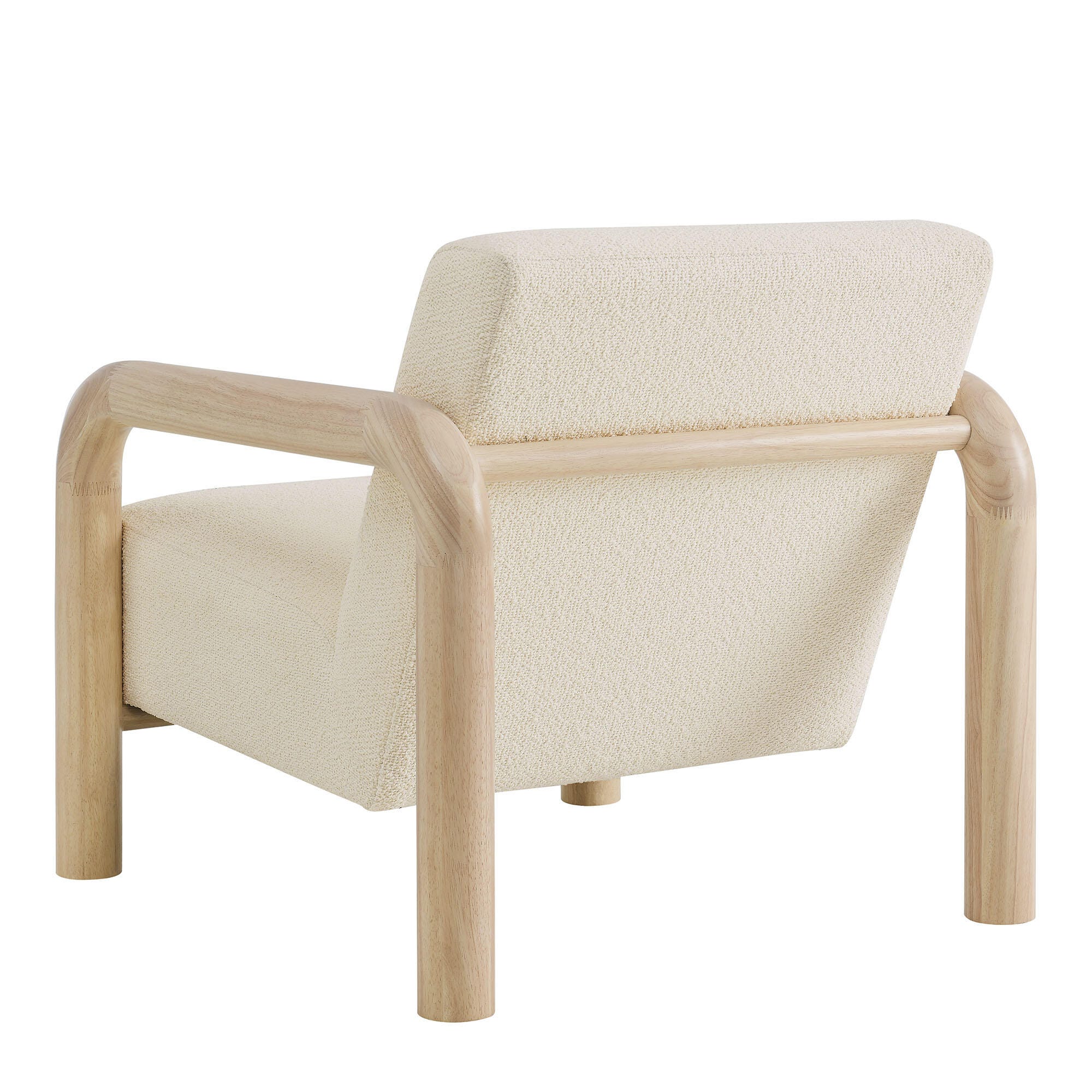 Modway Sereno Accent Chair, Cream/Oak, large