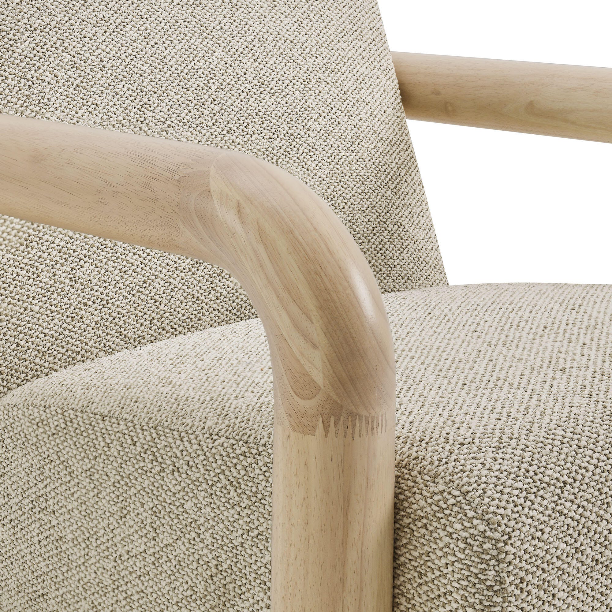 Modway Sereno Accent Chair, Marble Oak, large