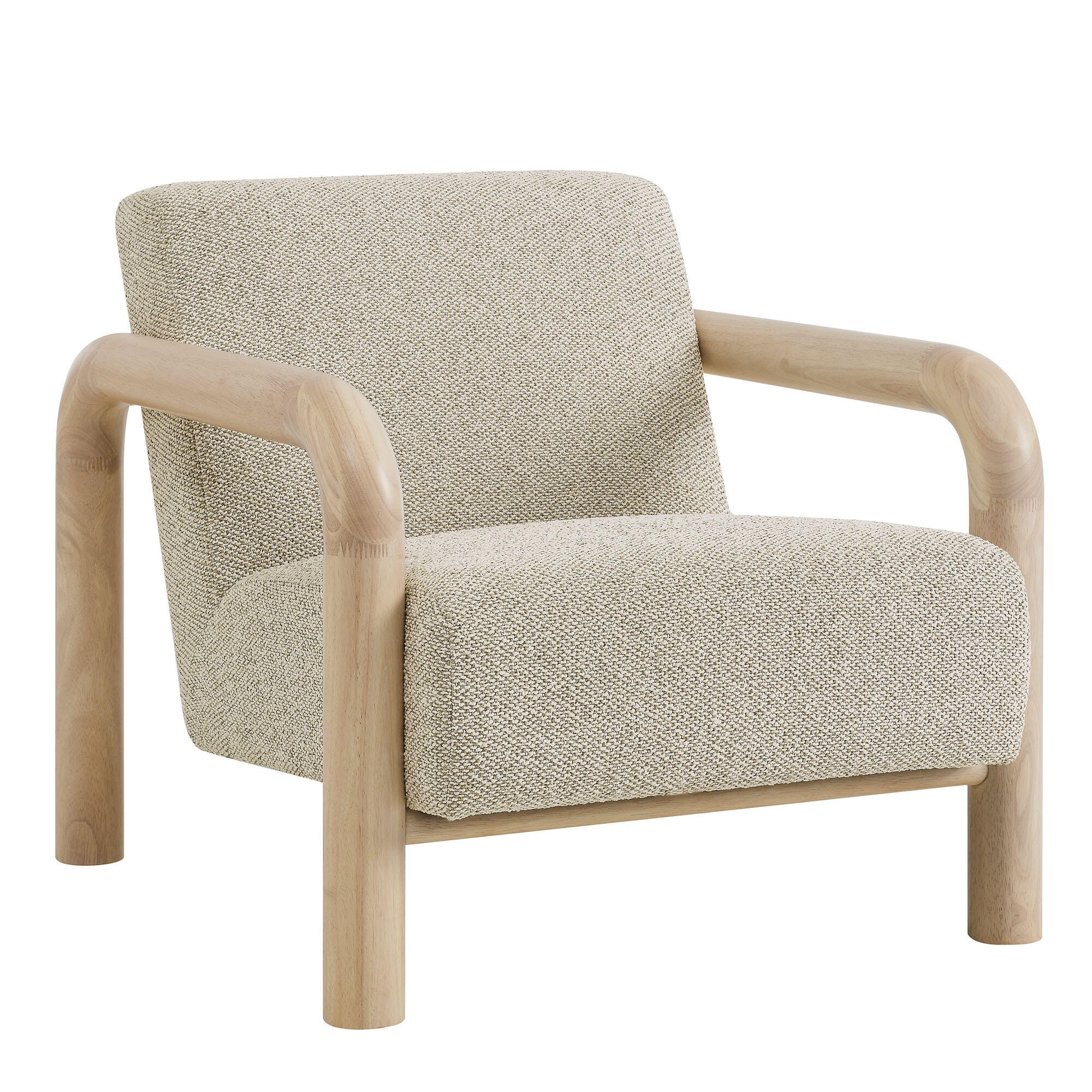 Modway Sereno Accent Chair, Marble Oak, large