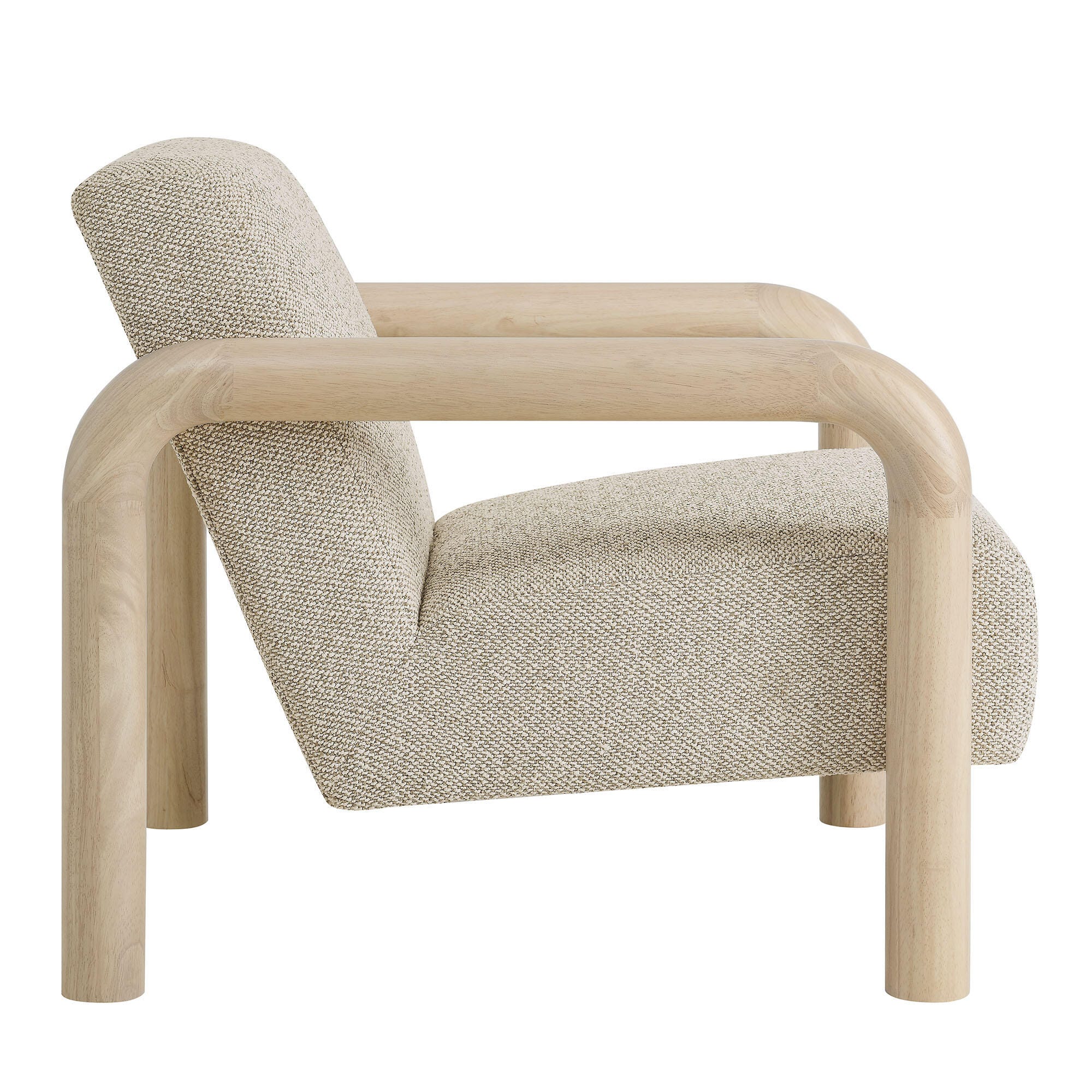 Modway Sereno Accent Chair, Marble Oak, large