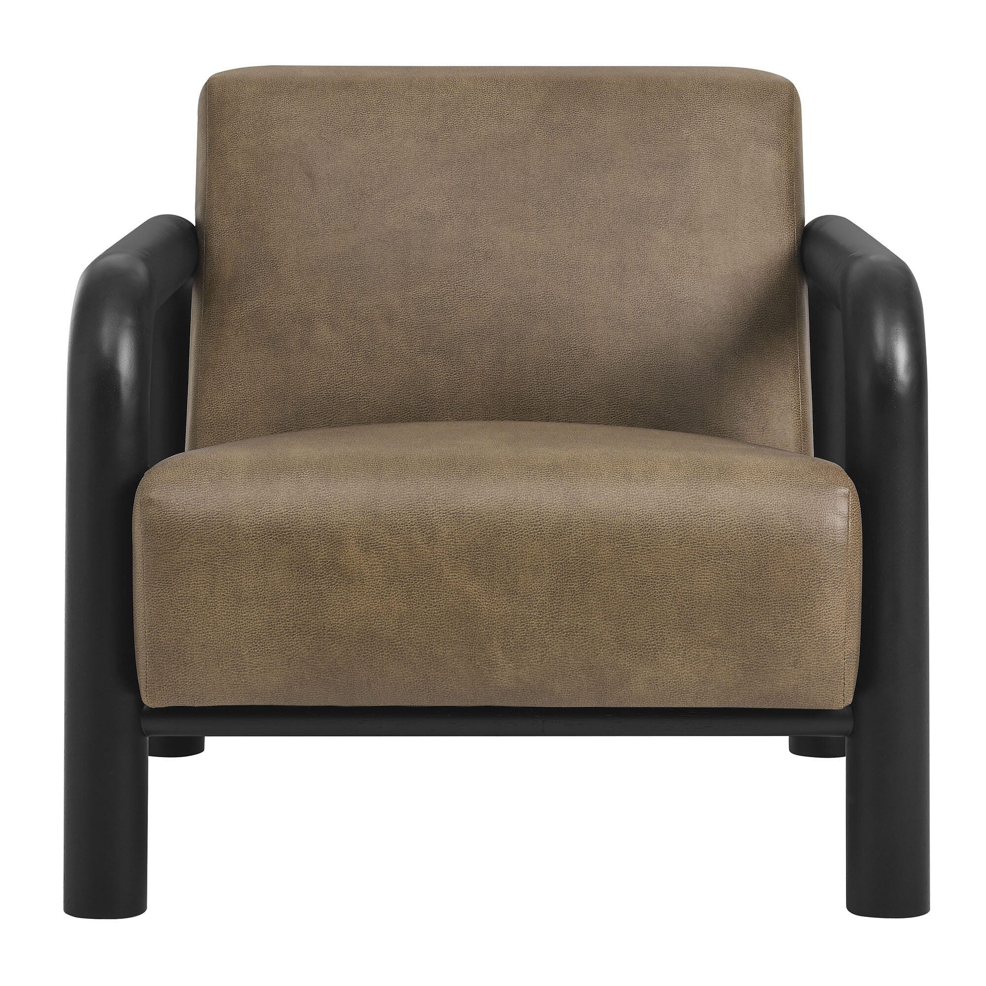 Modway Sereno Accent Chair, Mushroom/Black, large
