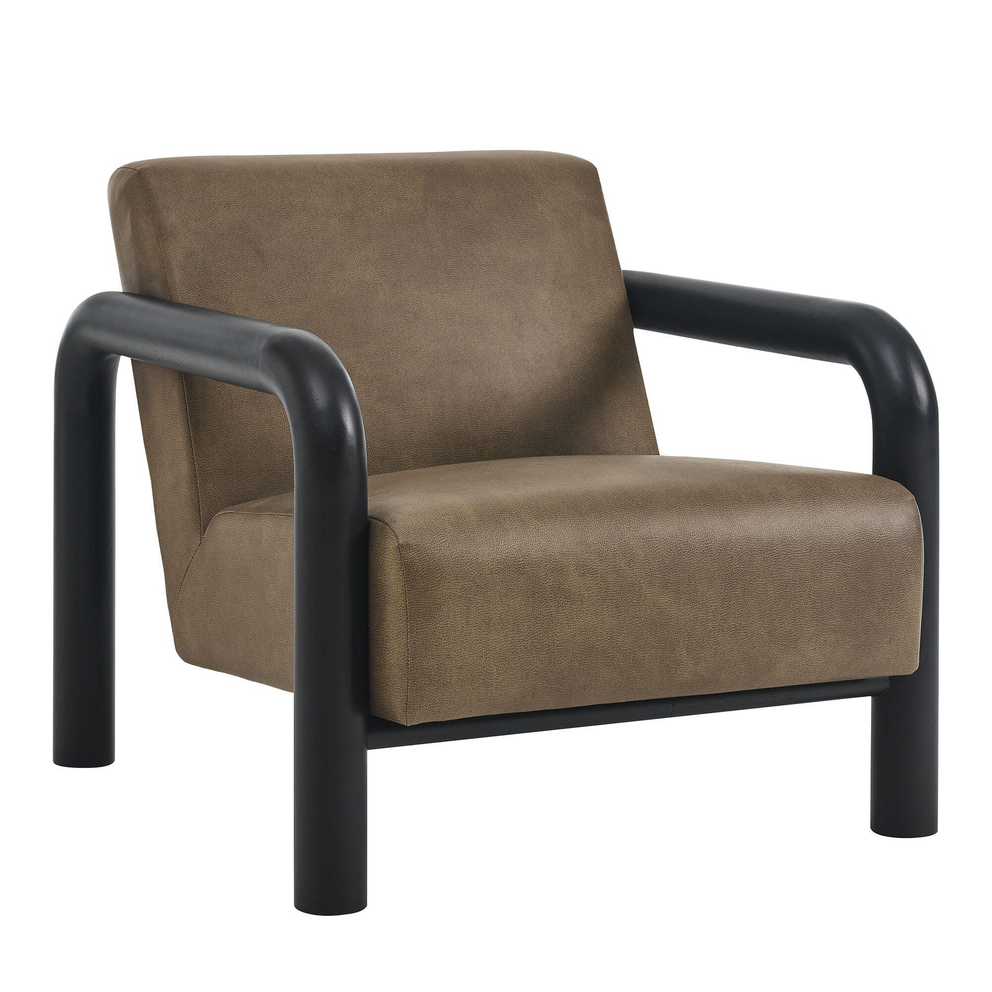 Modway Sereno Accent Chair, Mushroom/Black, large
