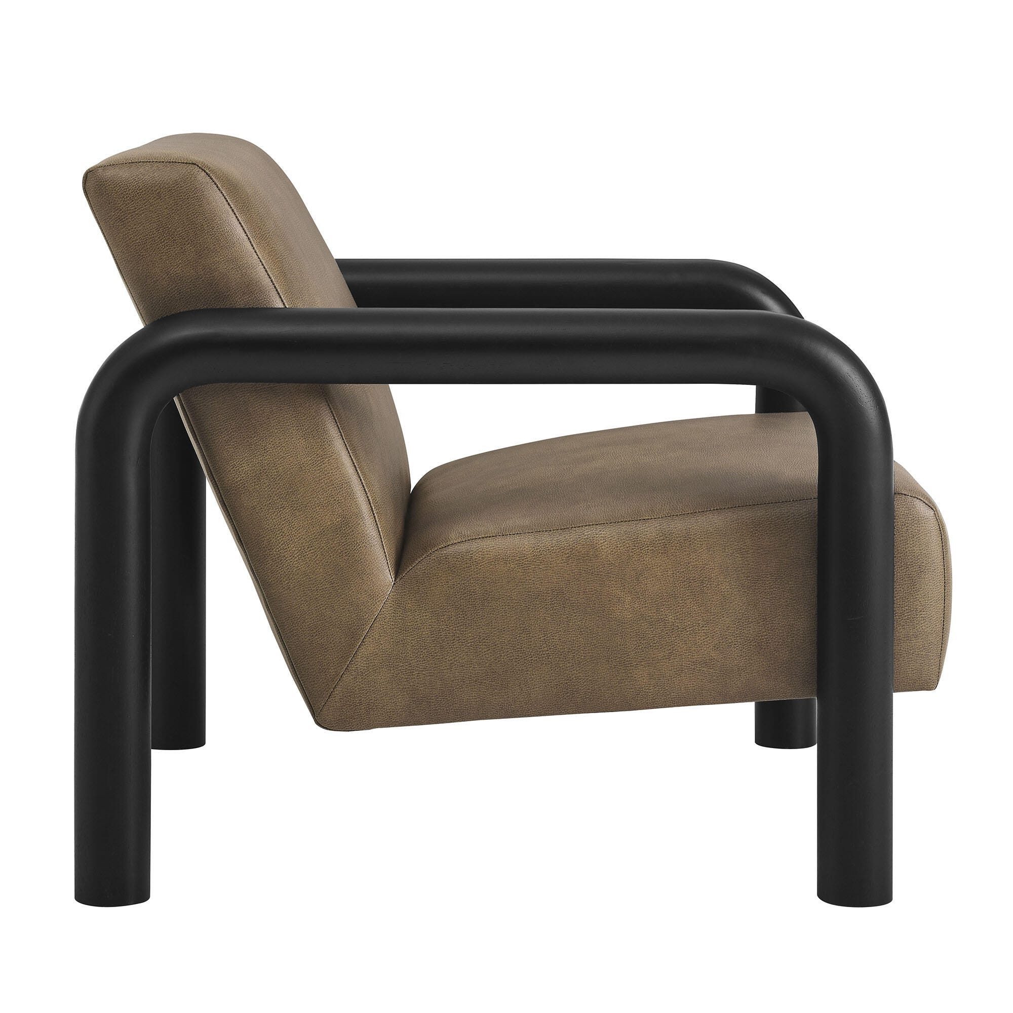 Modway Sereno Accent Chair, Mushroom/Black, large