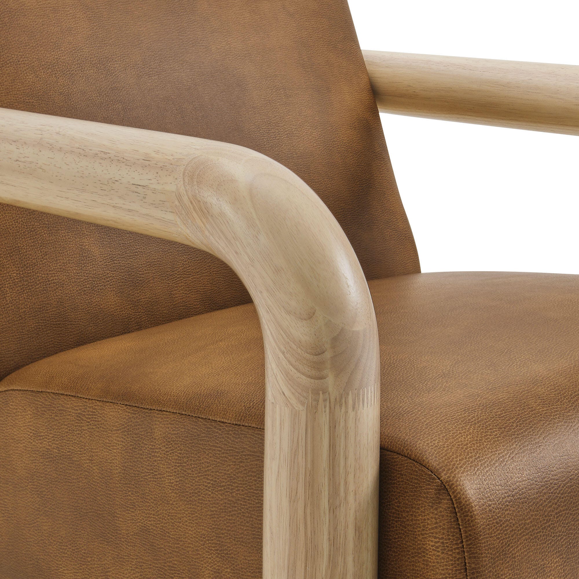 Modway Sereno Accent Chair, Canyon Oak, large