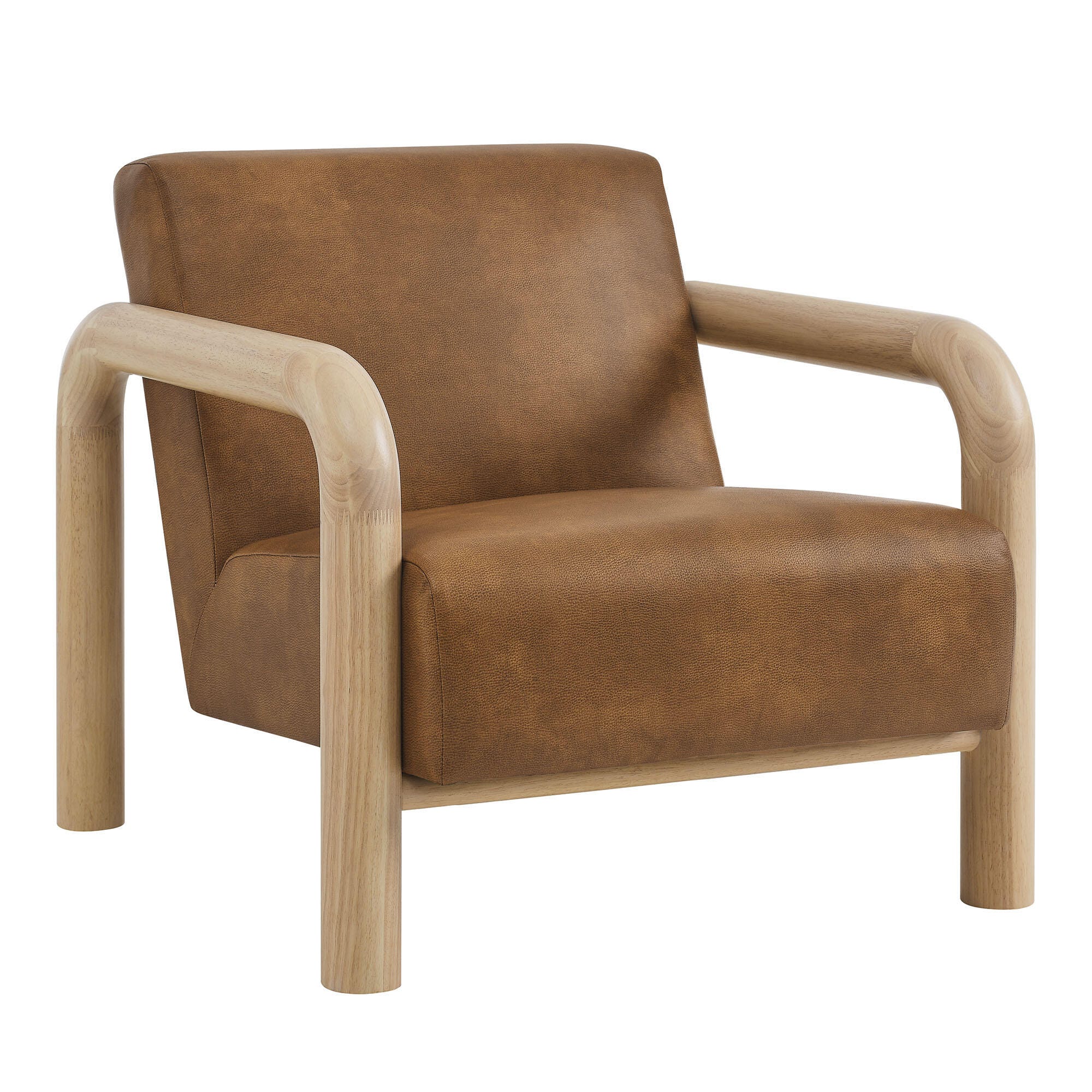 Modway Sereno Accent Chair, Canyon Oak, large