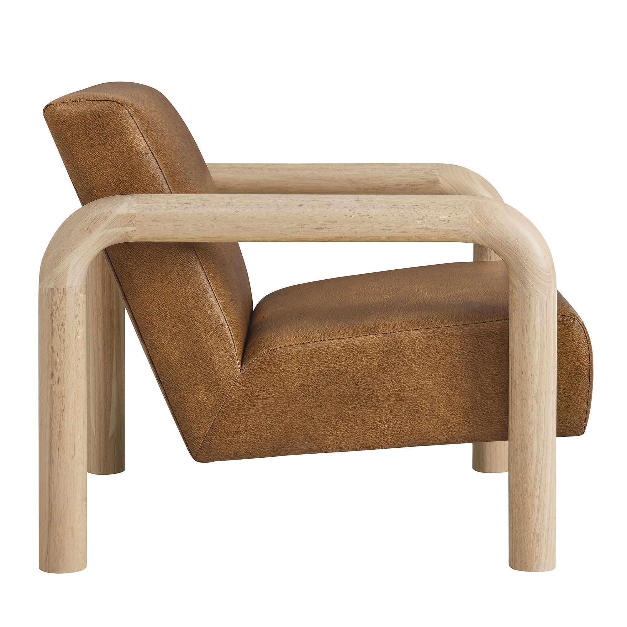 Modway Sereno Accent Chair, Canyon Oak, large