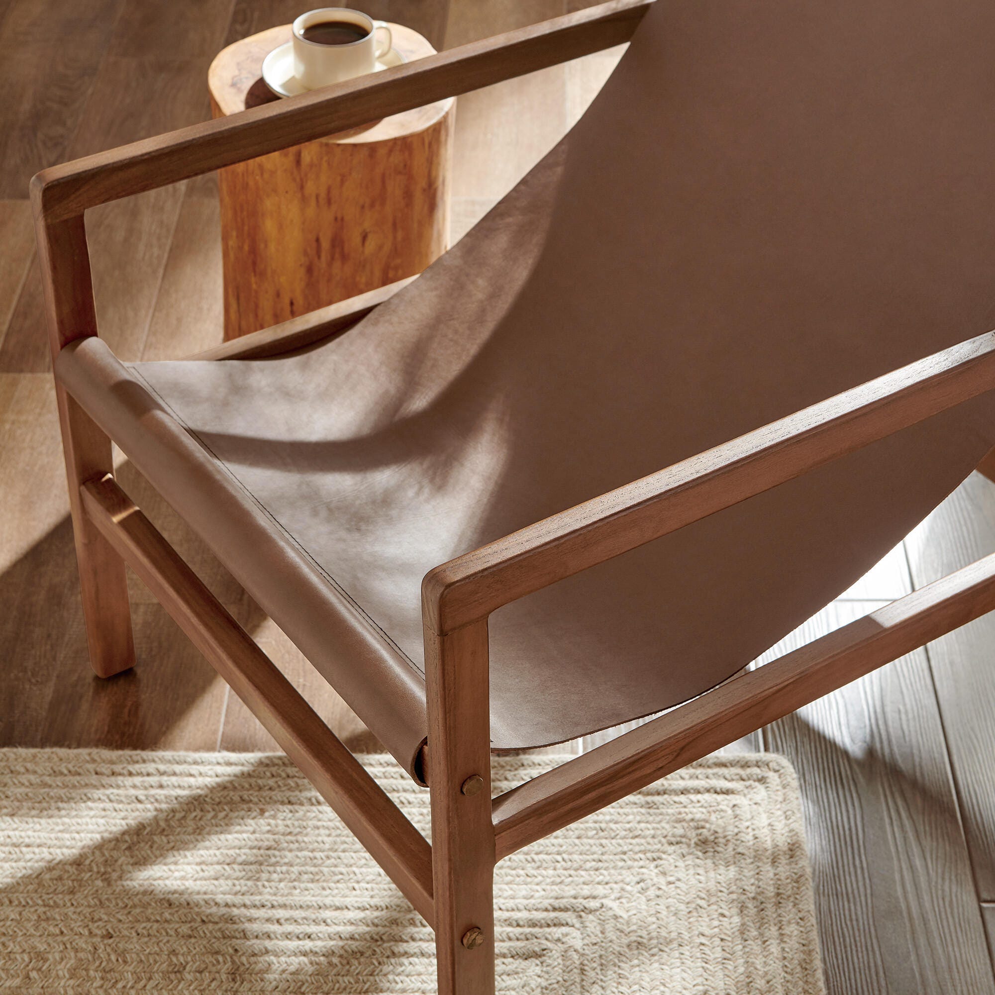 Modway Sonora Sling Accent Chair, Nutmeg Brown, large