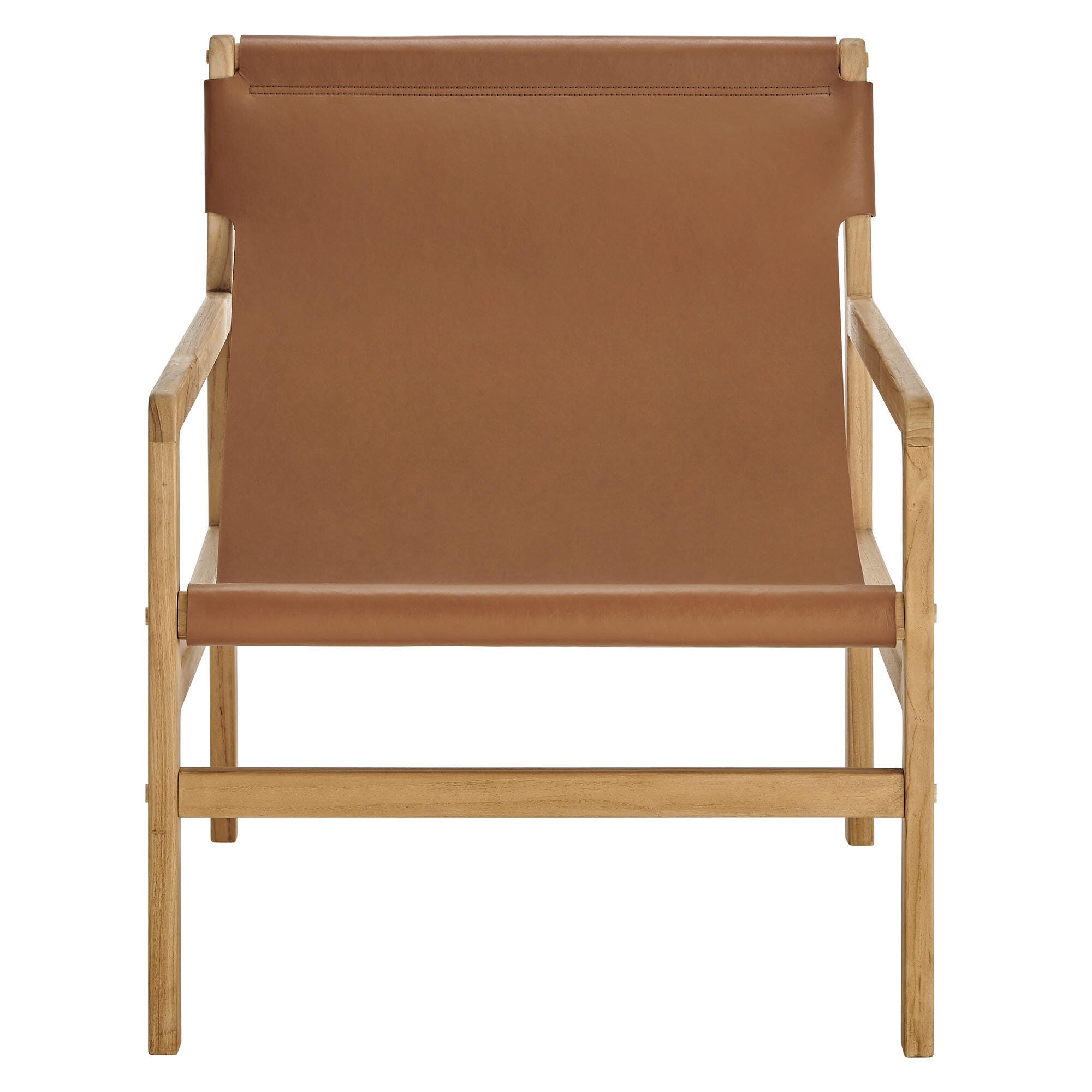 Modway Sonora Sling Accent Chair, Chestnut Tan, large