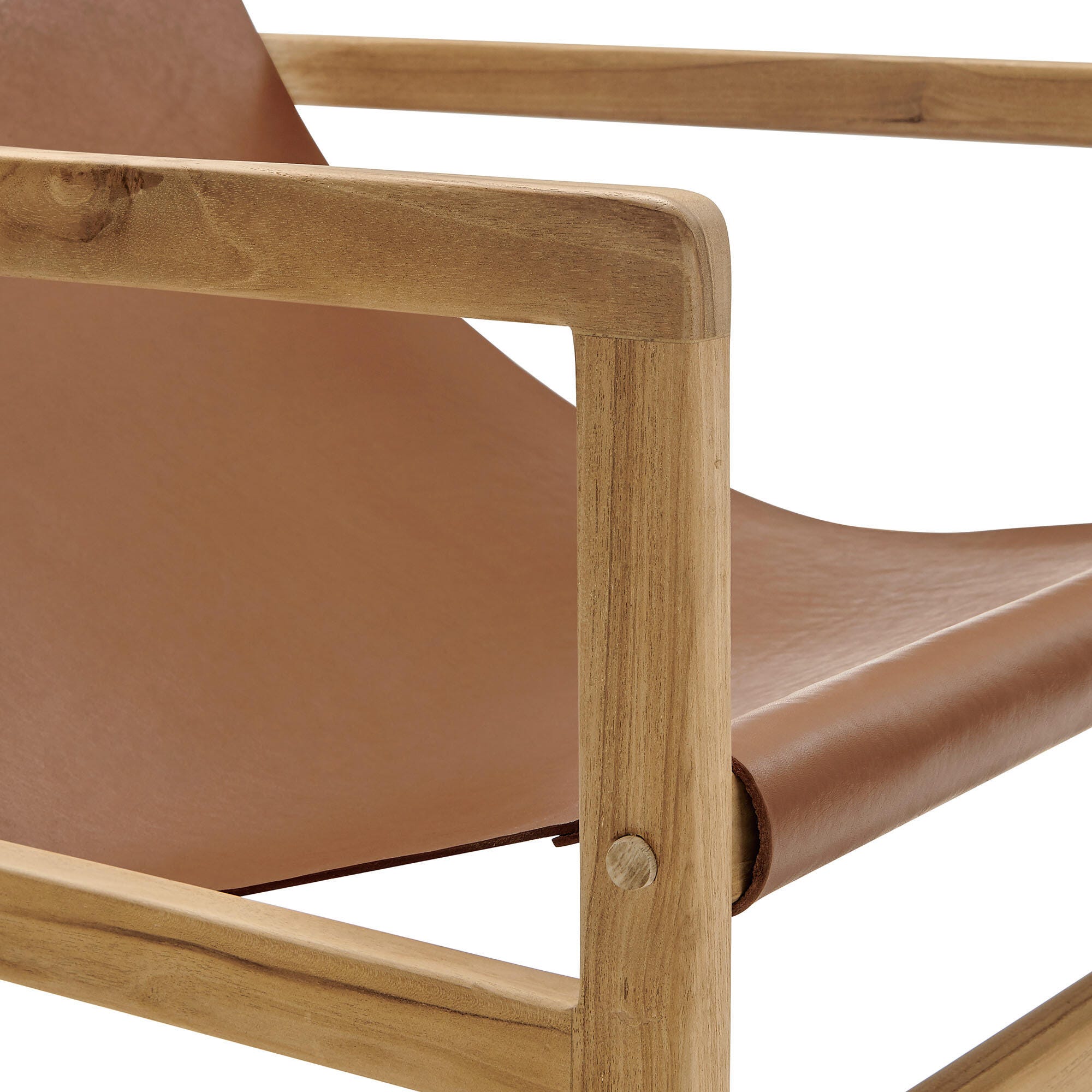 Modway Sonora Sling Accent Chair, Chestnut Tan, large
