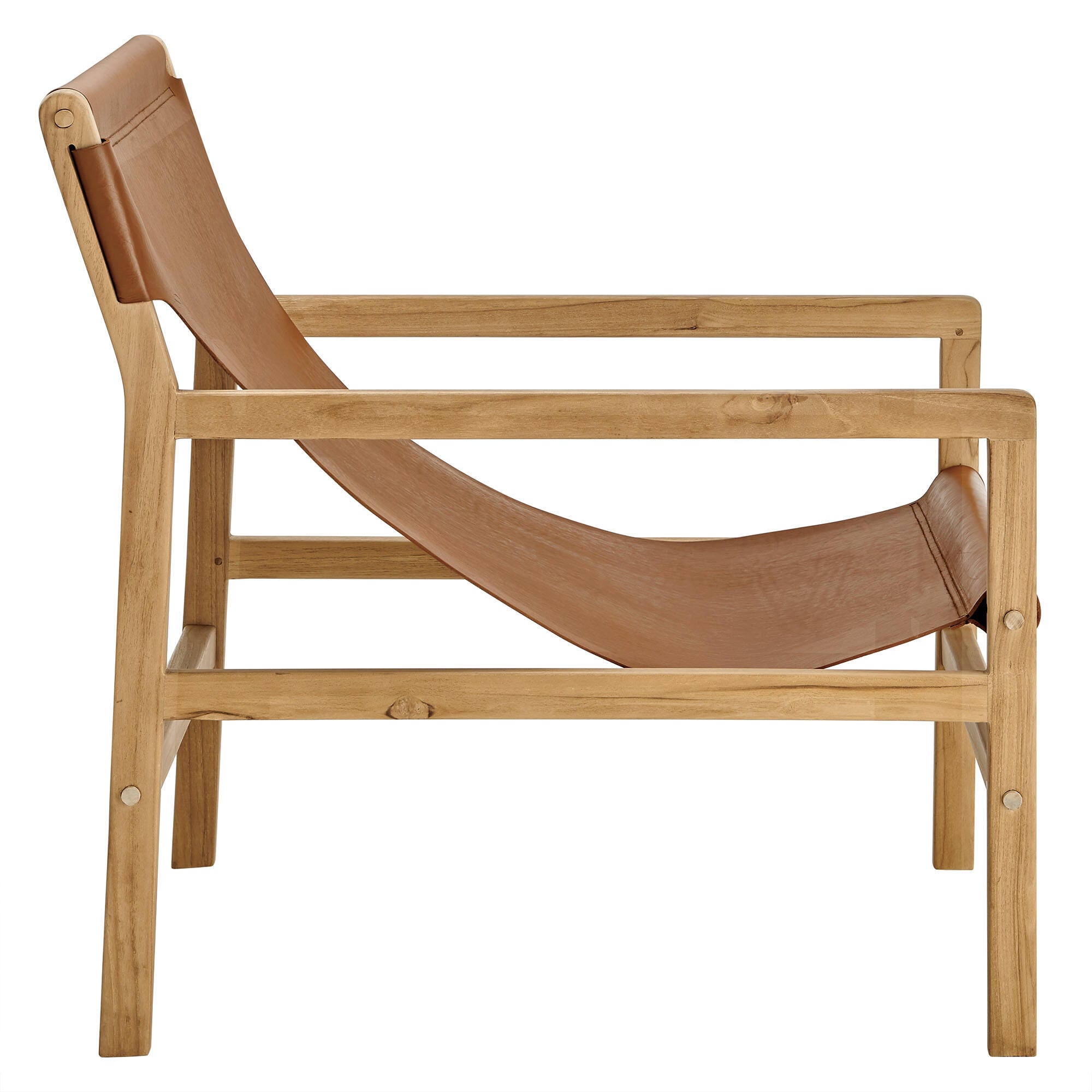 Modway Sonora Sling Accent Chair, Chestnut Tan, large